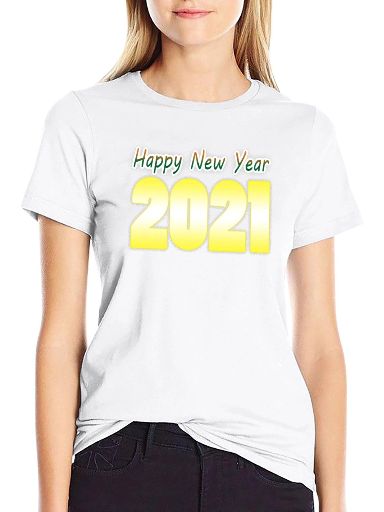 Happy New Year 2021 T-Shirt | Black Holiday Tee