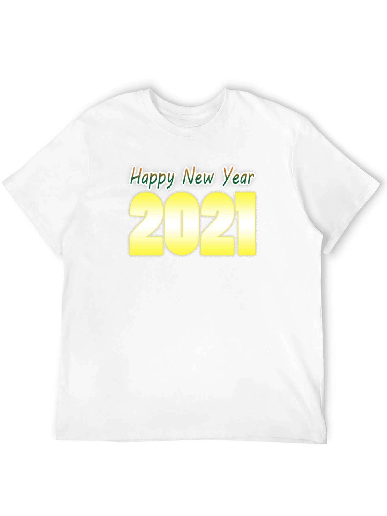 Happy New Year 2021 T-Shirt | Black Holiday Tee