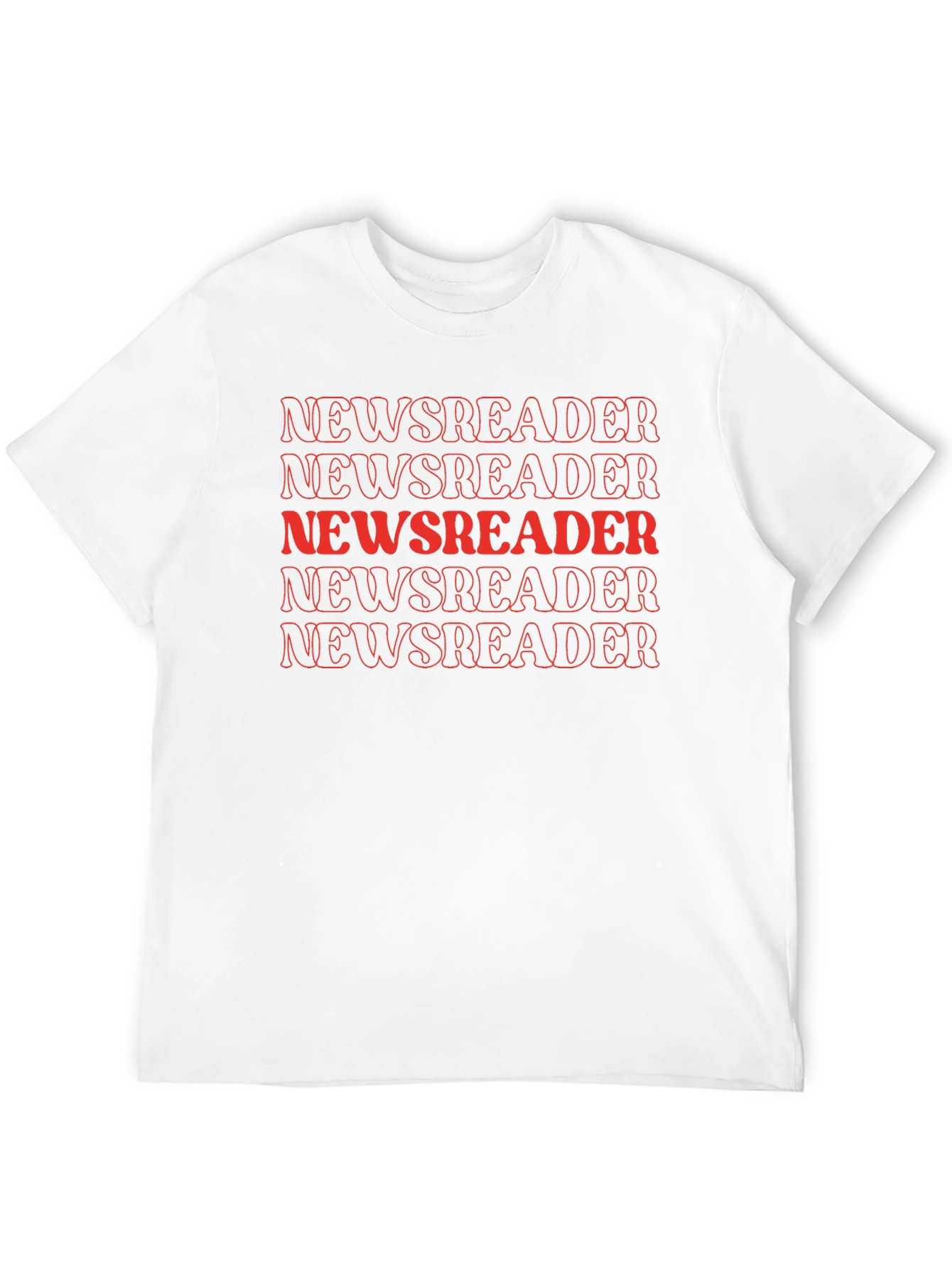 Newsreader Black Graphic Tee - Retro Style