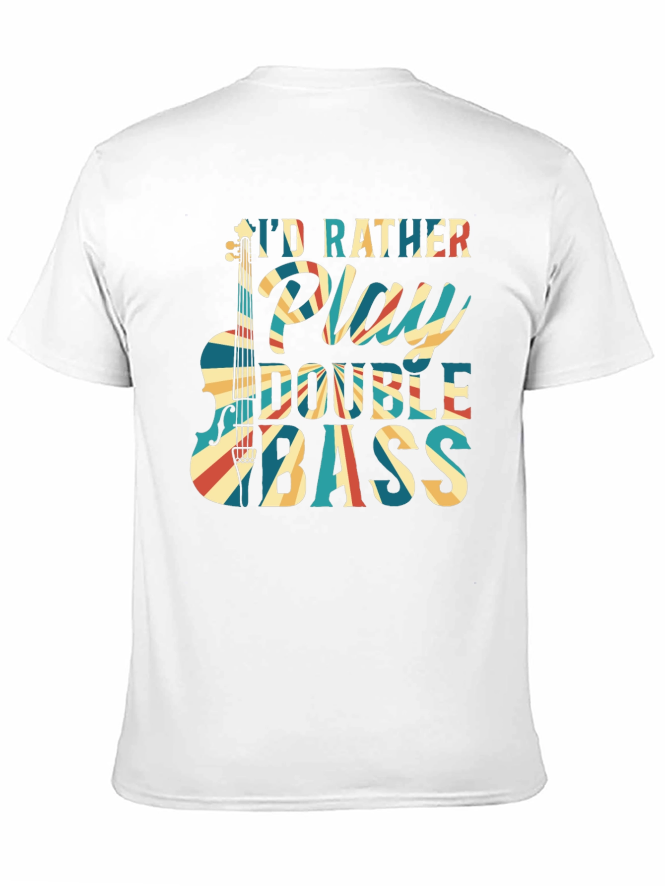 Double Bass Player Black T-Shirt