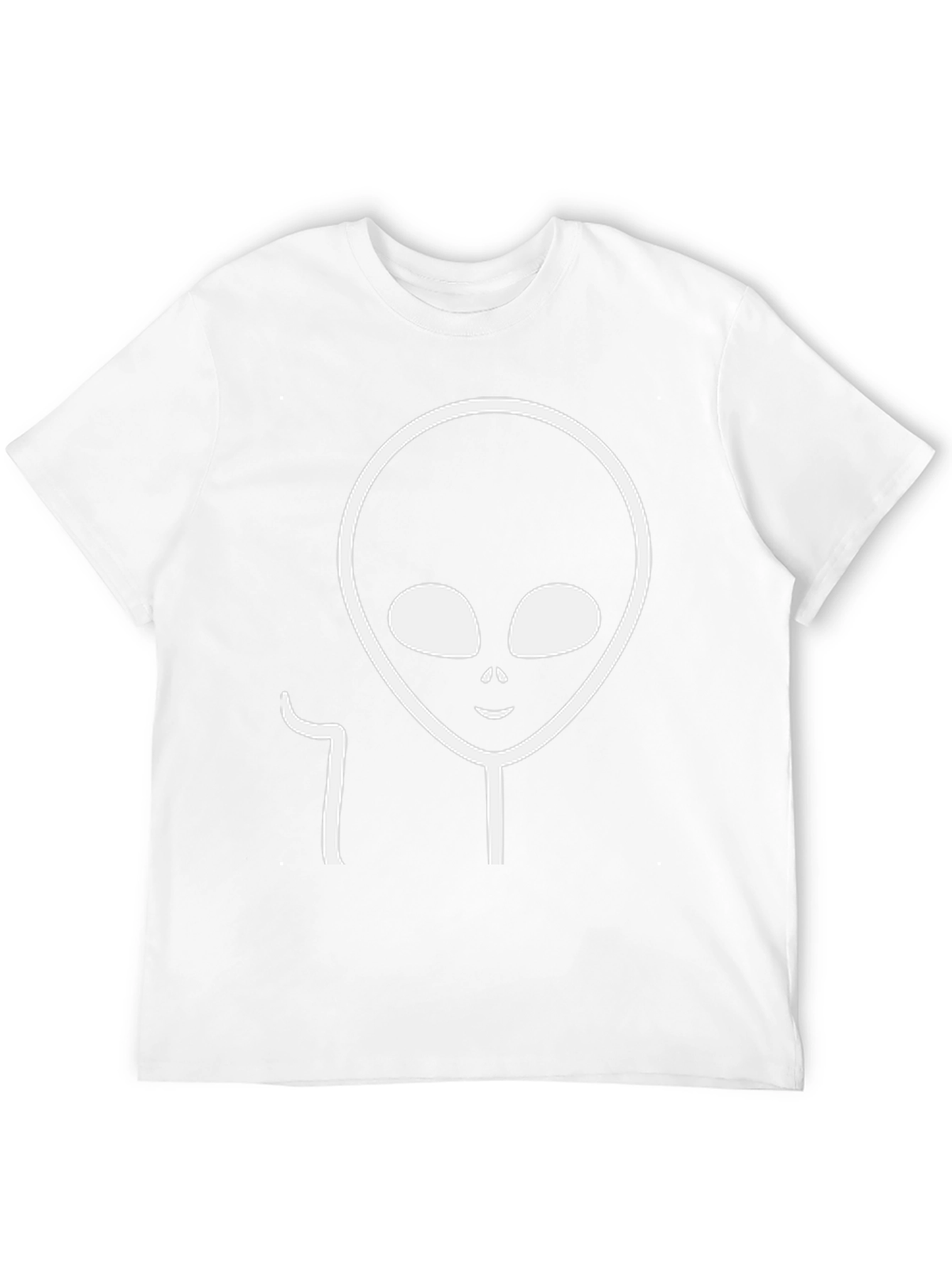 Alien Head Graphic Black T-Shirt