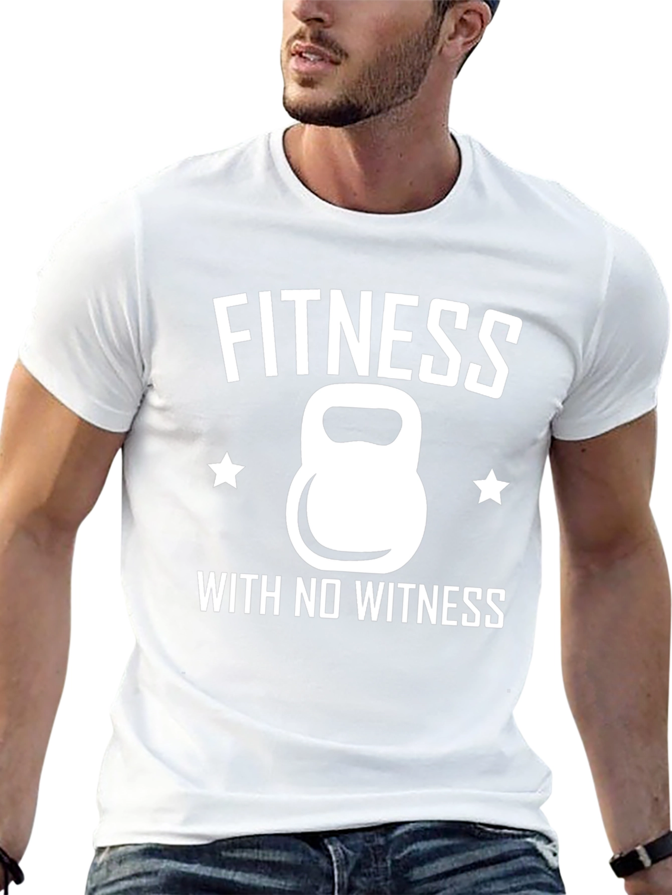 Fitness With No Witness Graphic T-Shirt
