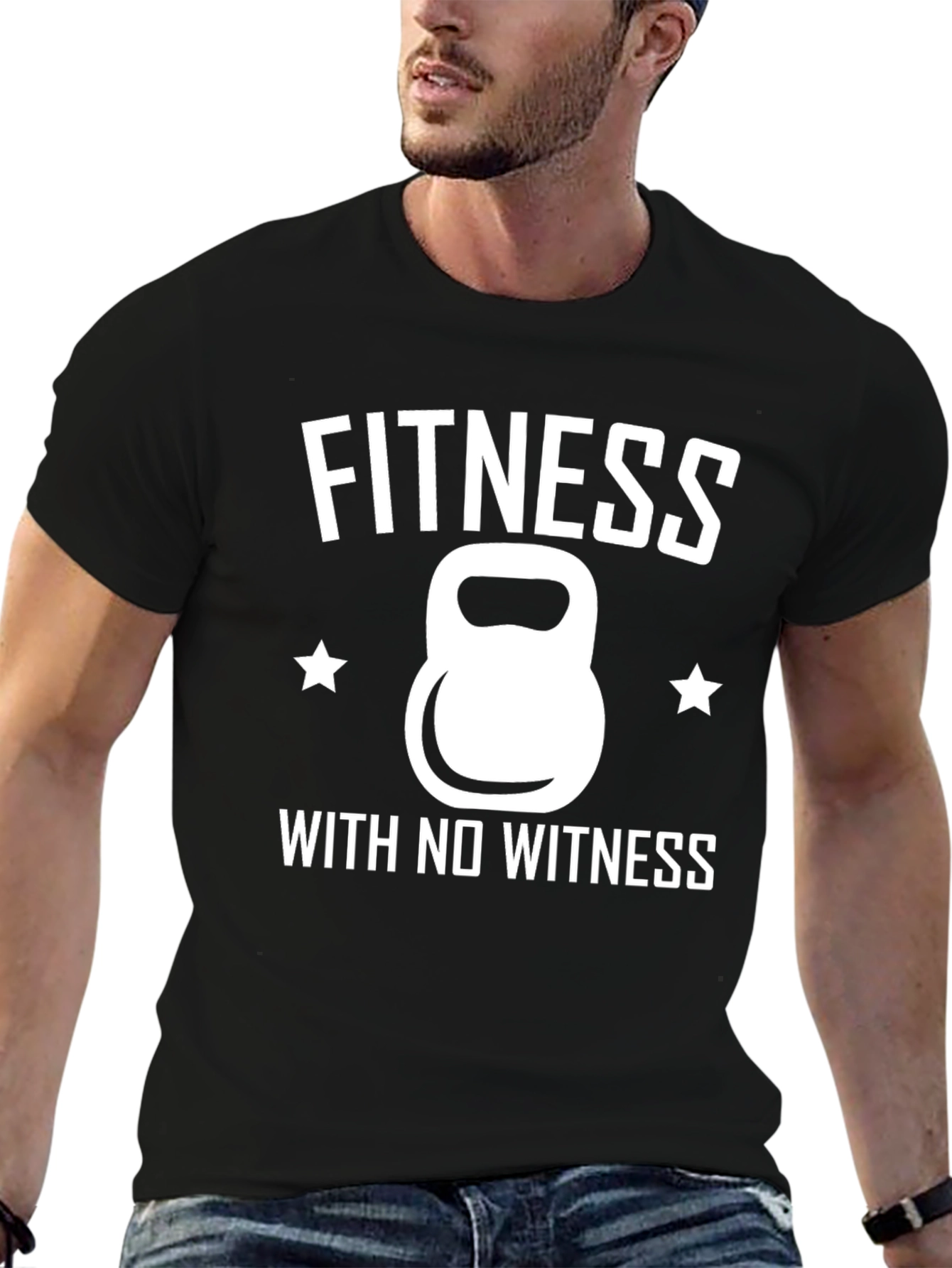 Fitness With No Witness Graphic T-Shirt