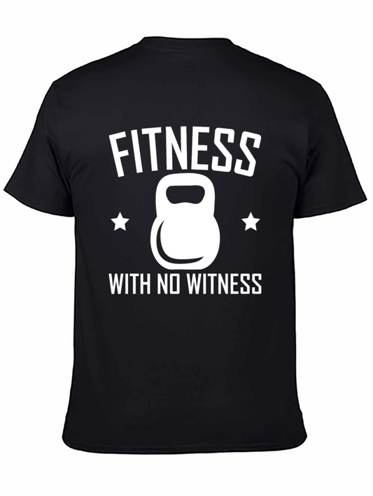 Fitness With No Witness Graphic T-Shirt