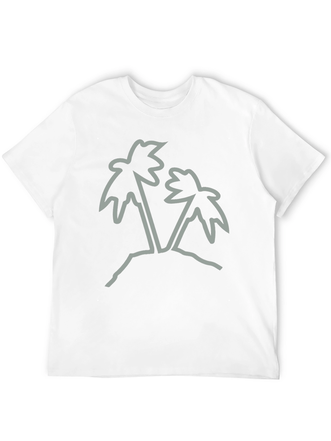 Palm Tree Graphic Tee - Black