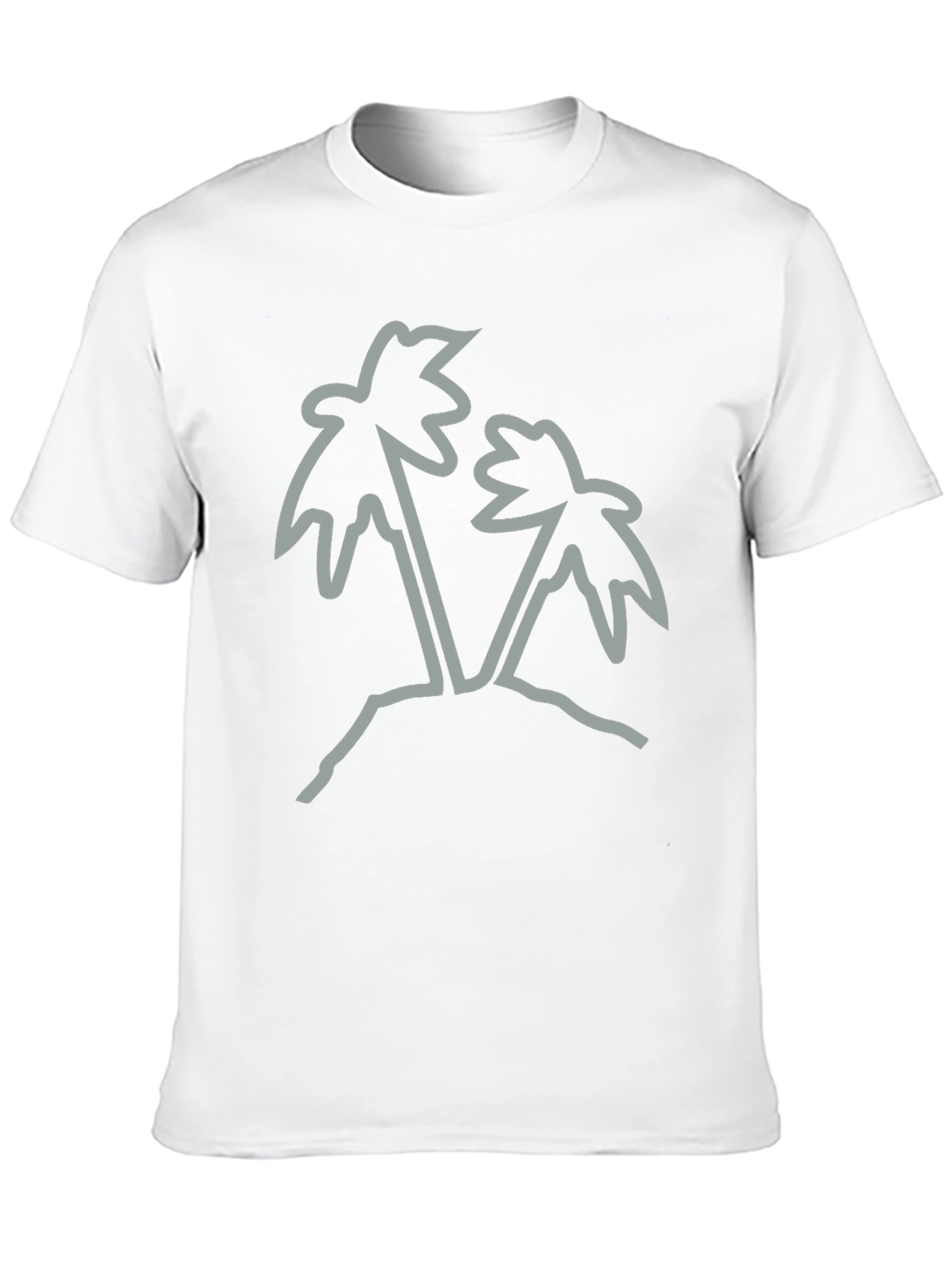 Palm Tree Graphic Tee - Black