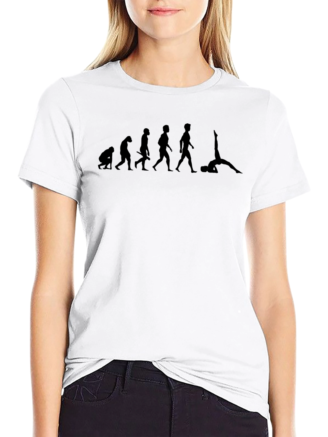 Evolution of Yoga Black T-Shirt