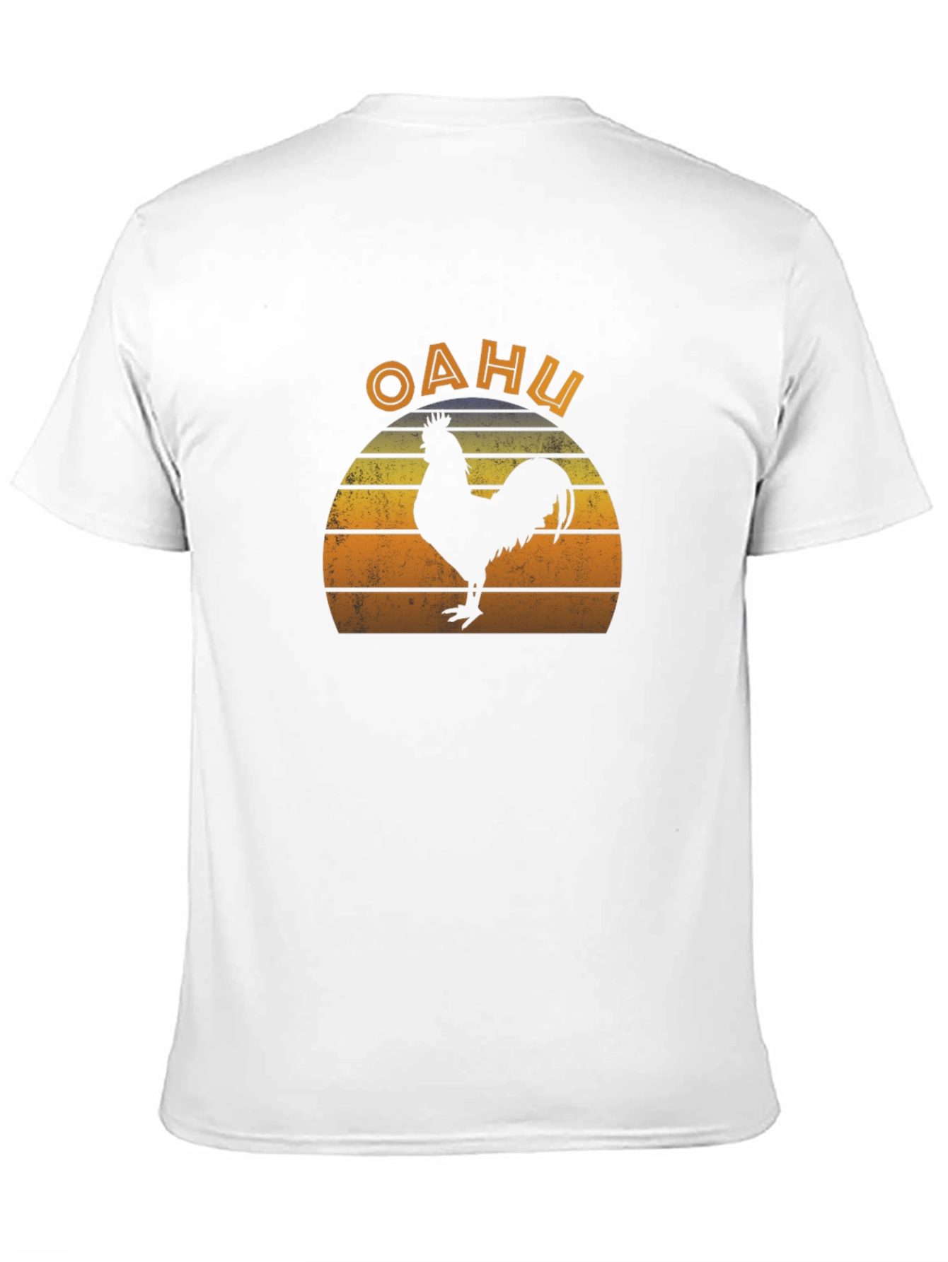 Oahu Rooster Retro T-Shirt - Island Vibes