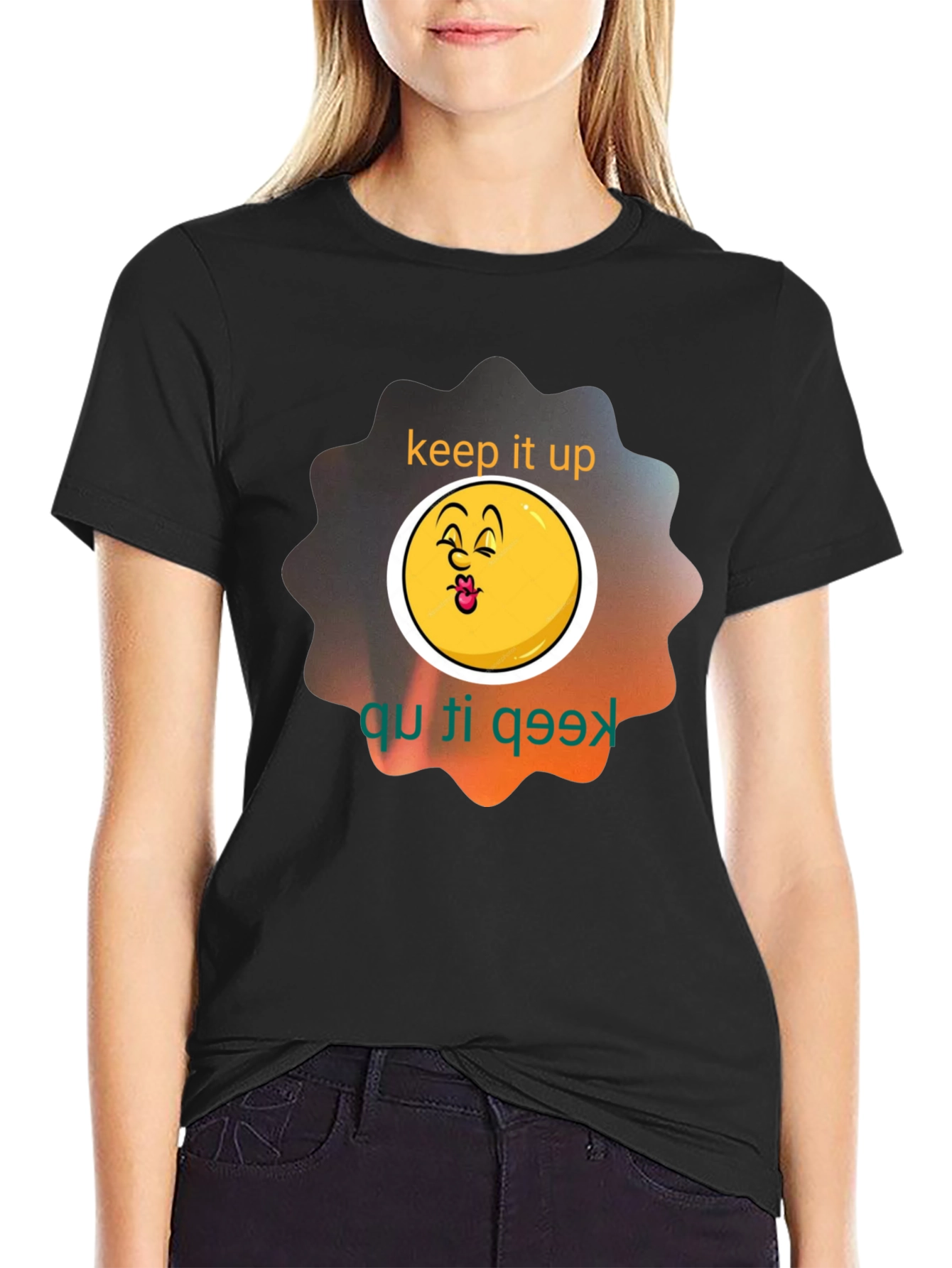 Keep It Up Graphic Tee - Black Unisex Shirt