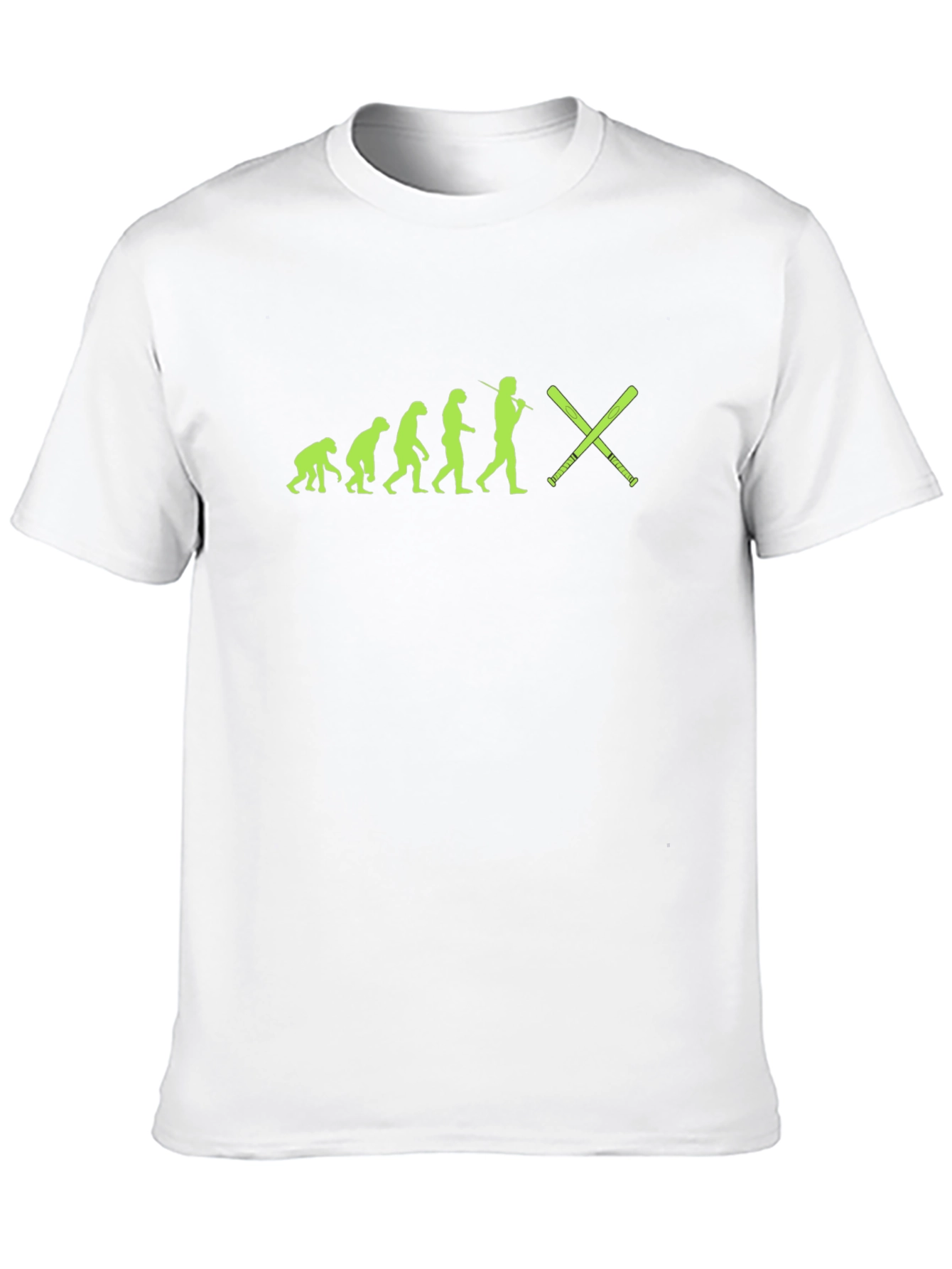 Evolution of Baseball Black T-Shirt