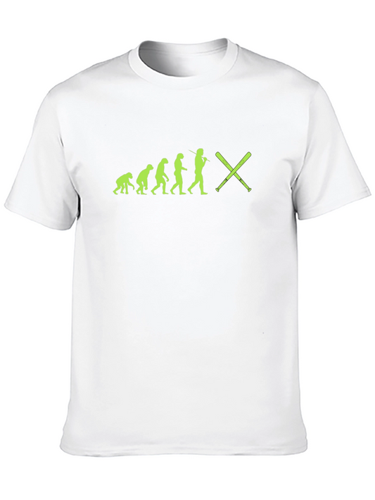 Evolution of Baseball Black T-Shirt