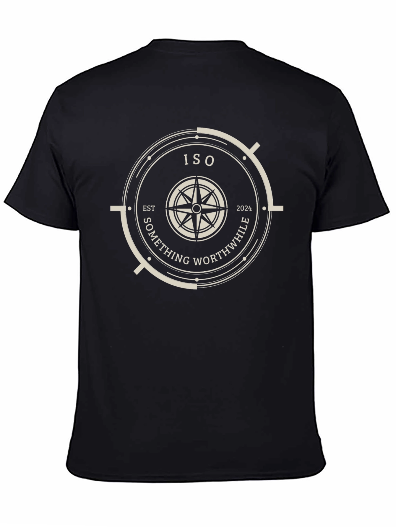 ISO Something Worthwhile Black Graphic Tee