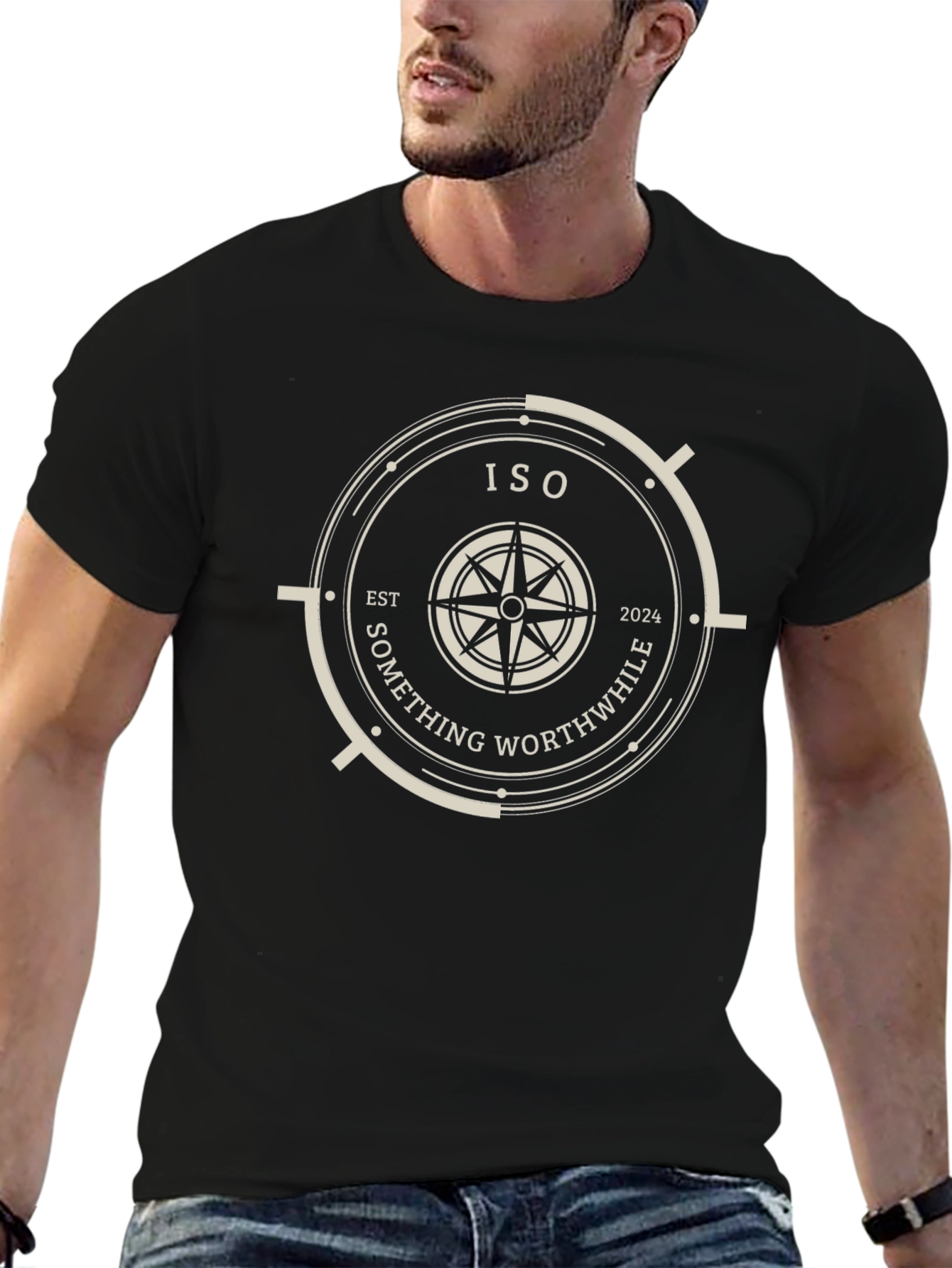 ISO Something Worthwhile Black Graphic Tee