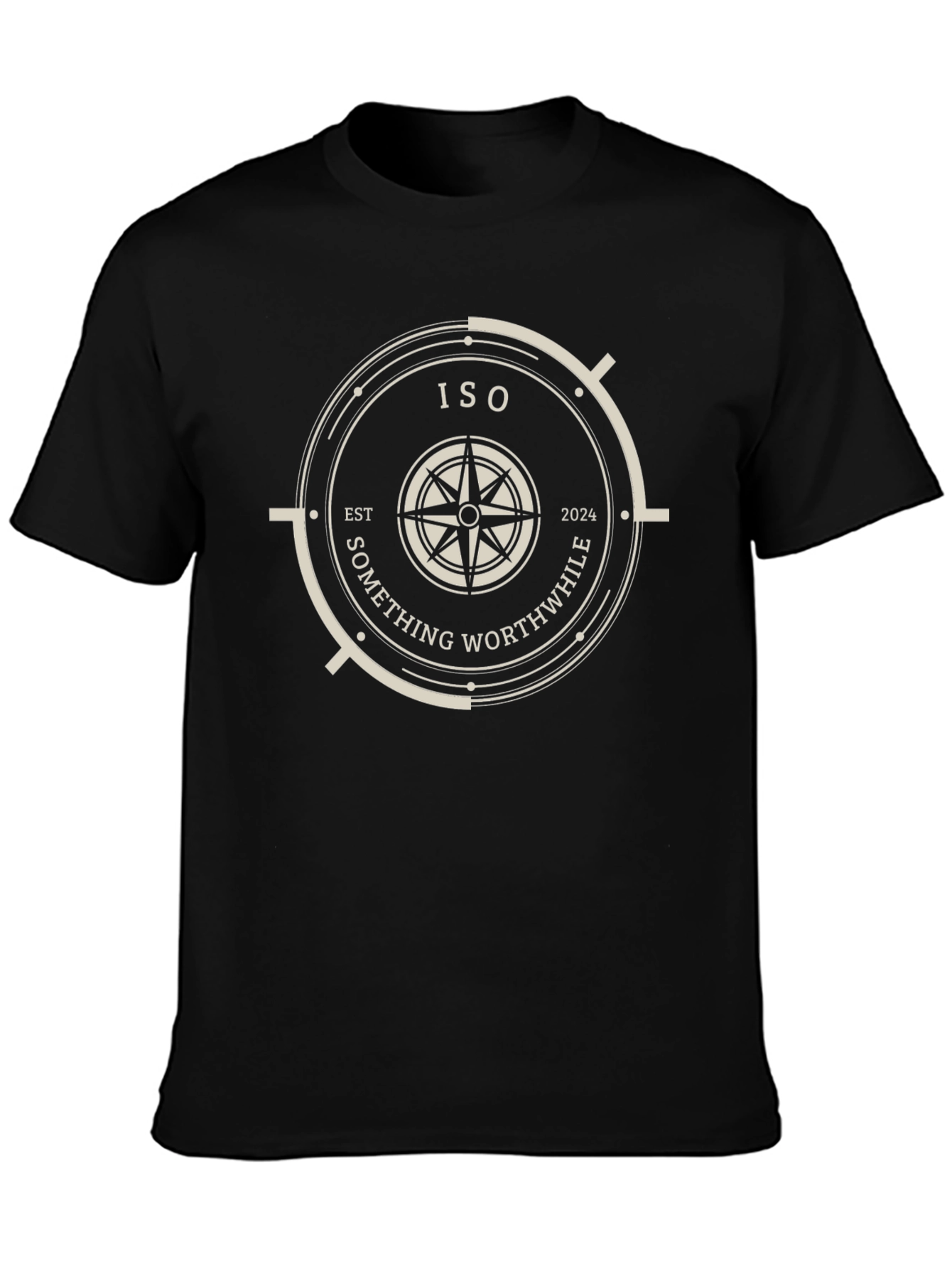 ISO Something Worthwhile Black Graphic Tee