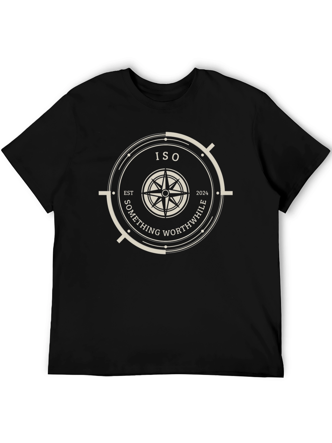 ISO Something Worthwhile Black Graphic Tee