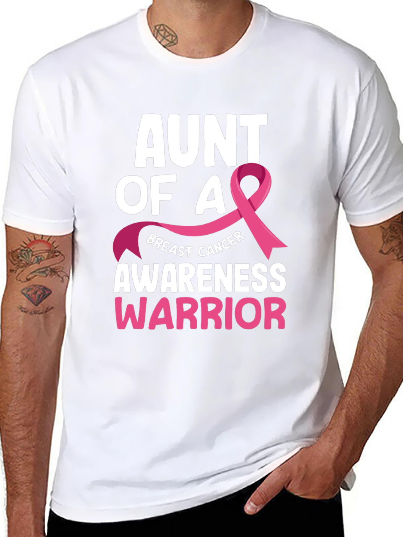 Aunt of a Breast Cancer Awareness Warrior T-Shirt