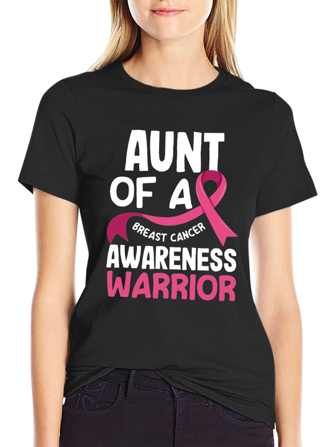 Aunt of a Breast Cancer Awareness Warrior T-Shirt
