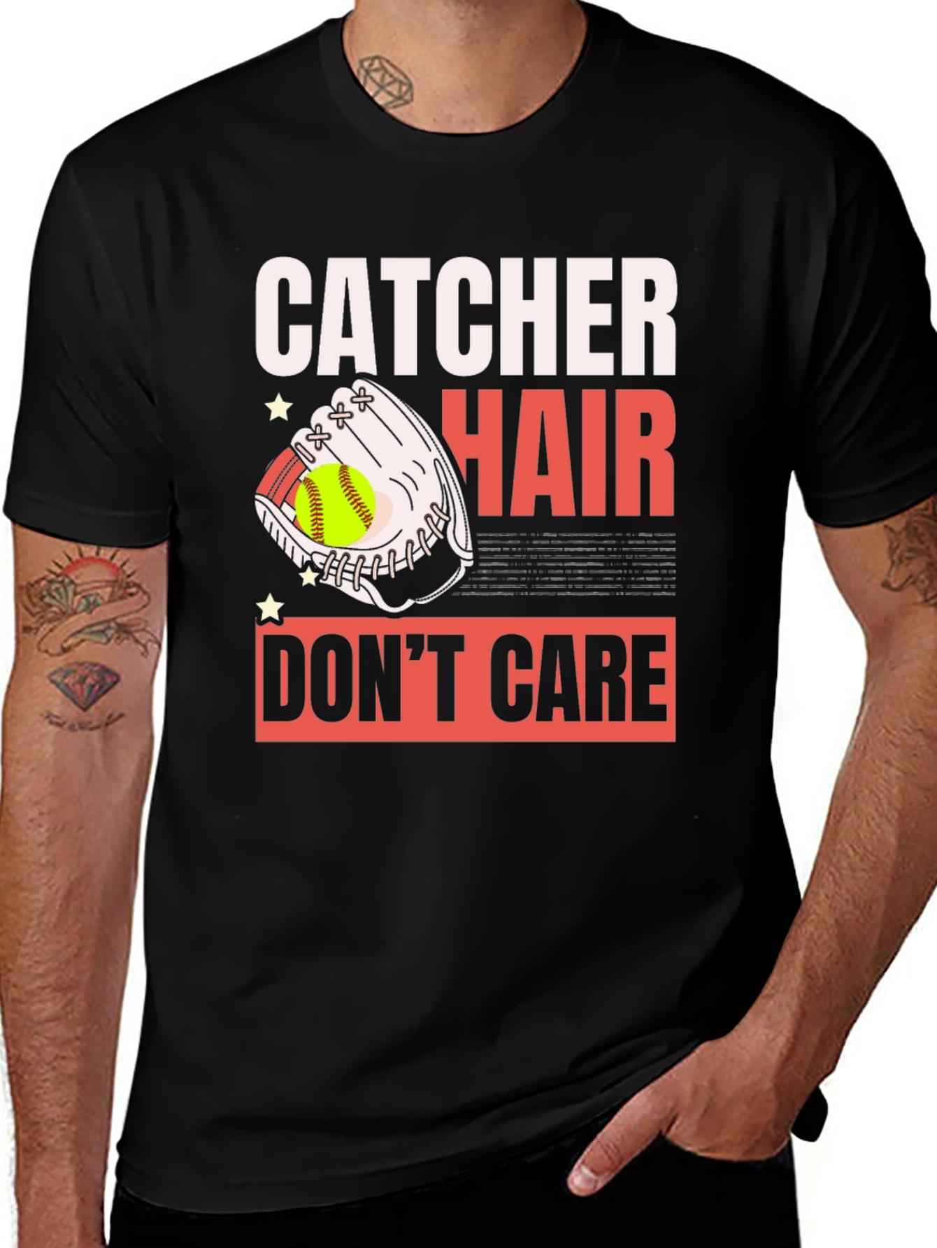 Catcher Hair Dont Care Graphic T-Shirt