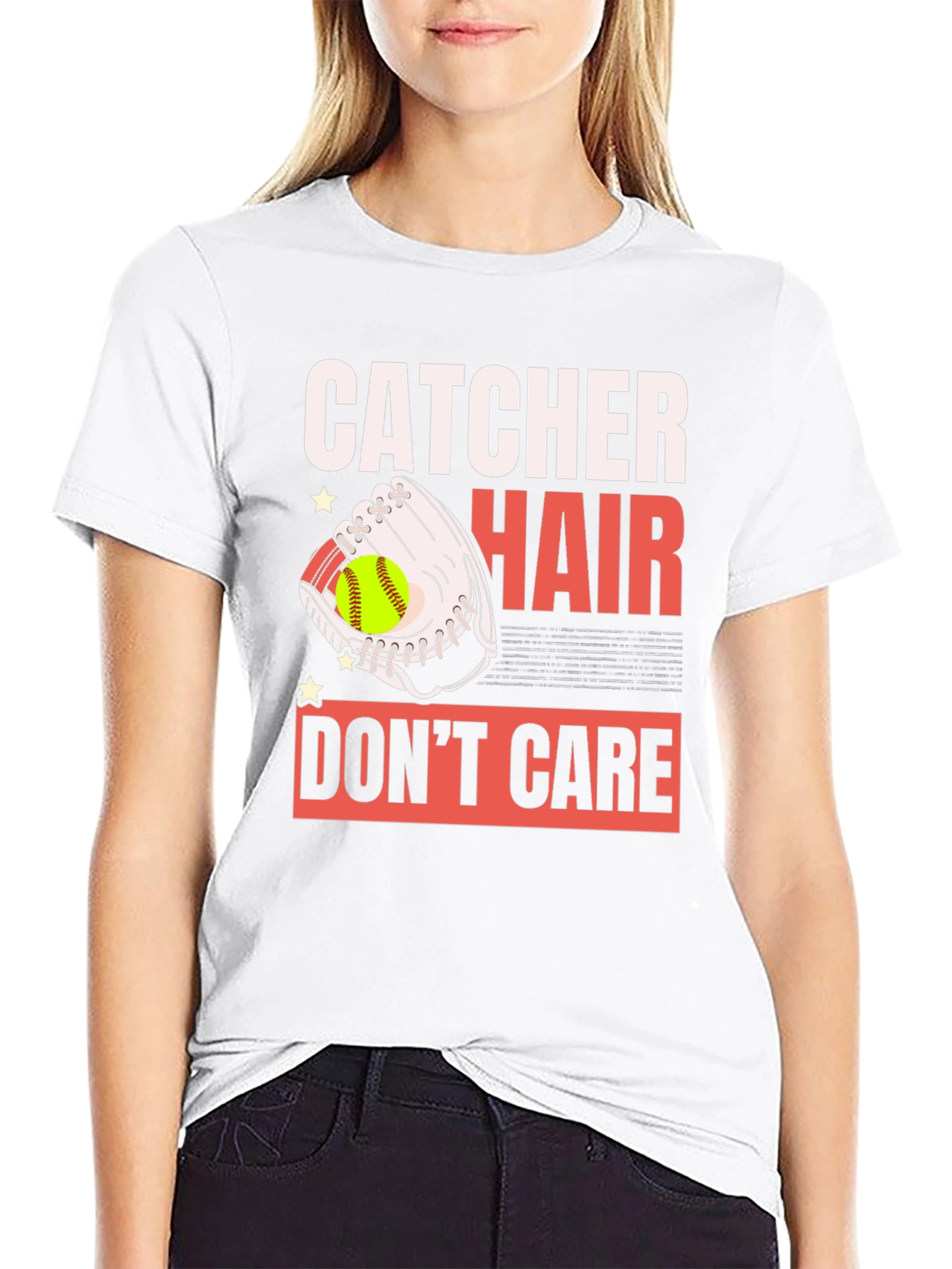 Catcher Hair Dont Care Graphic T-Shirt