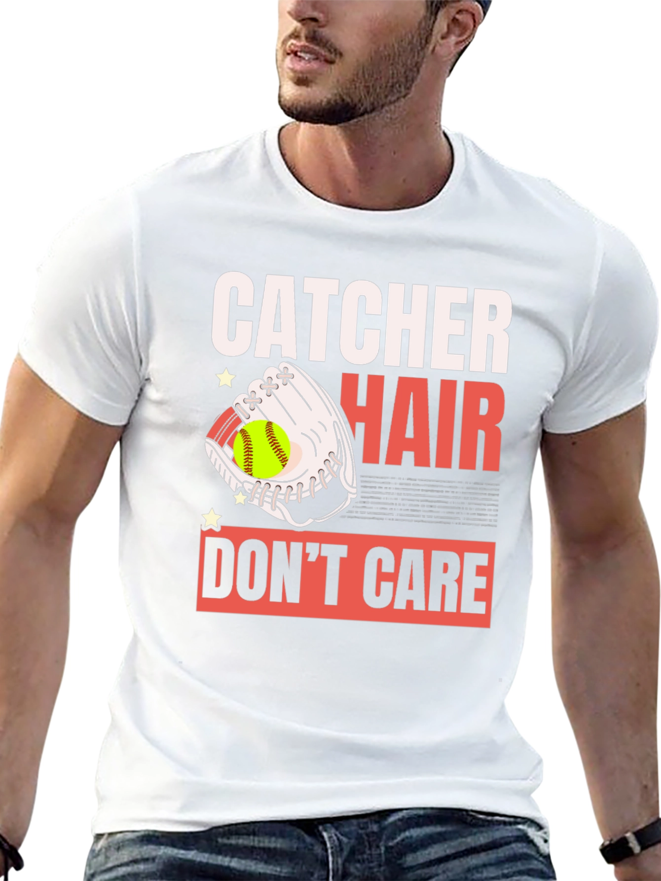 Catcher Hair Dont Care Graphic T-Shirt