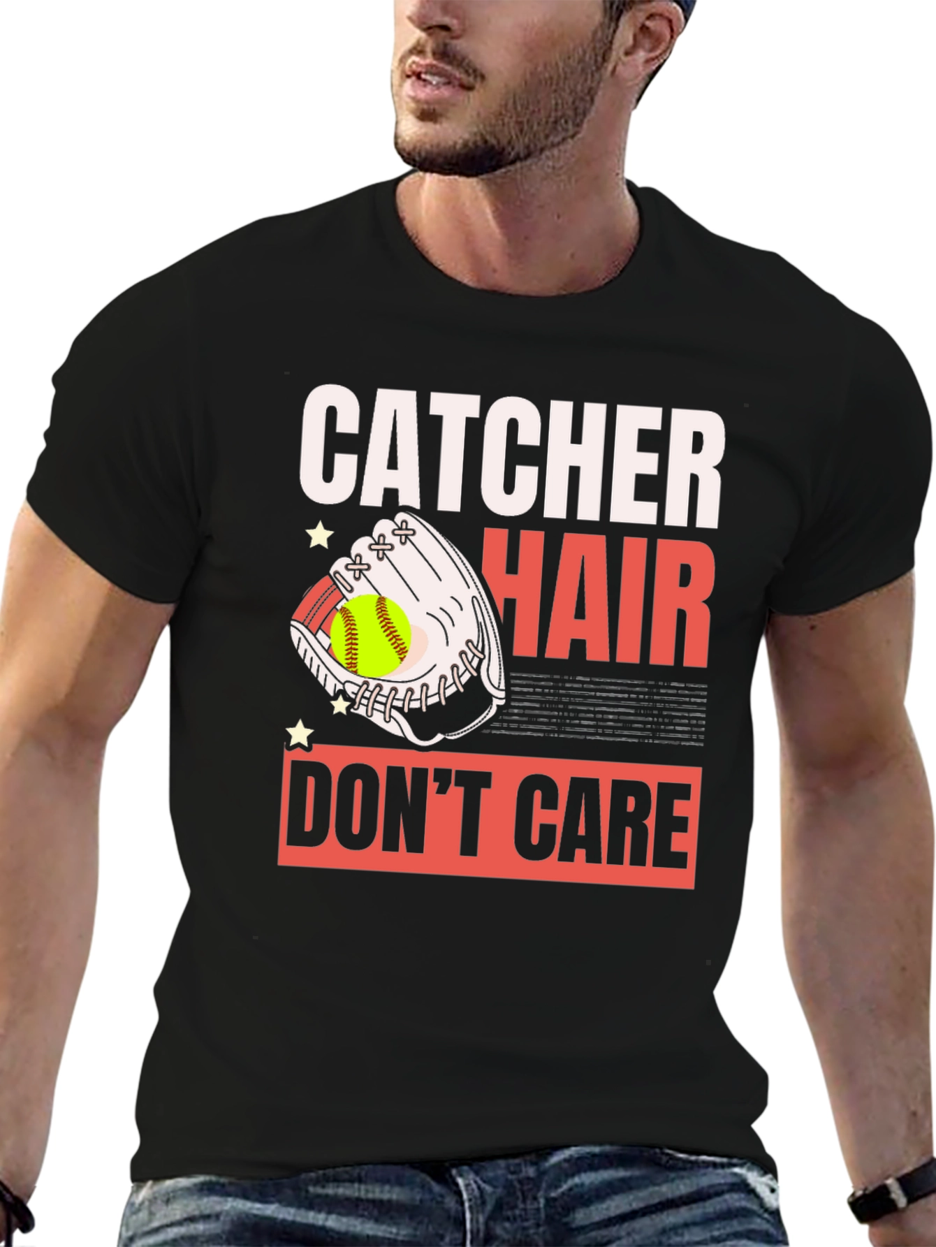 Catcher Hair Dont Care Graphic T-Shirt