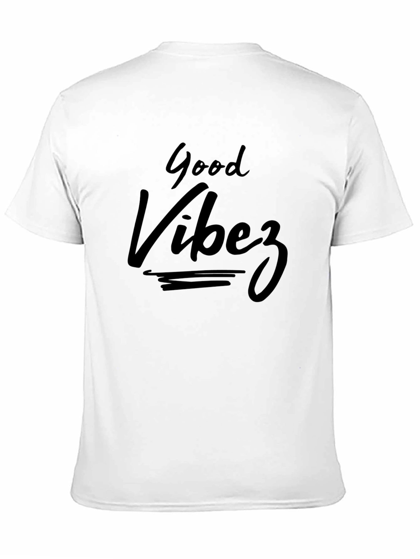 Good Vibez Black Graphic Tee Casual Style