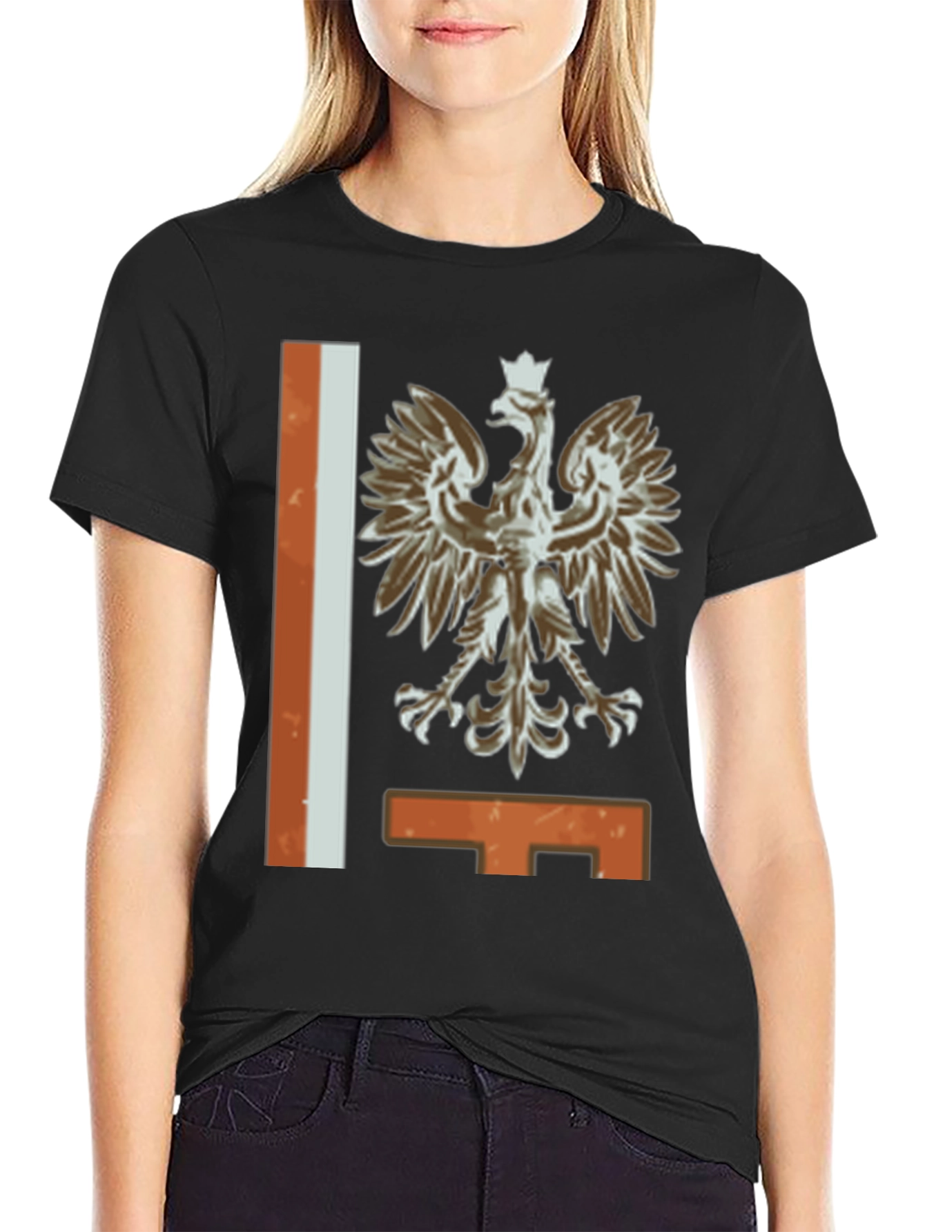 Polish Eagle Crest Graphic T-Shirt