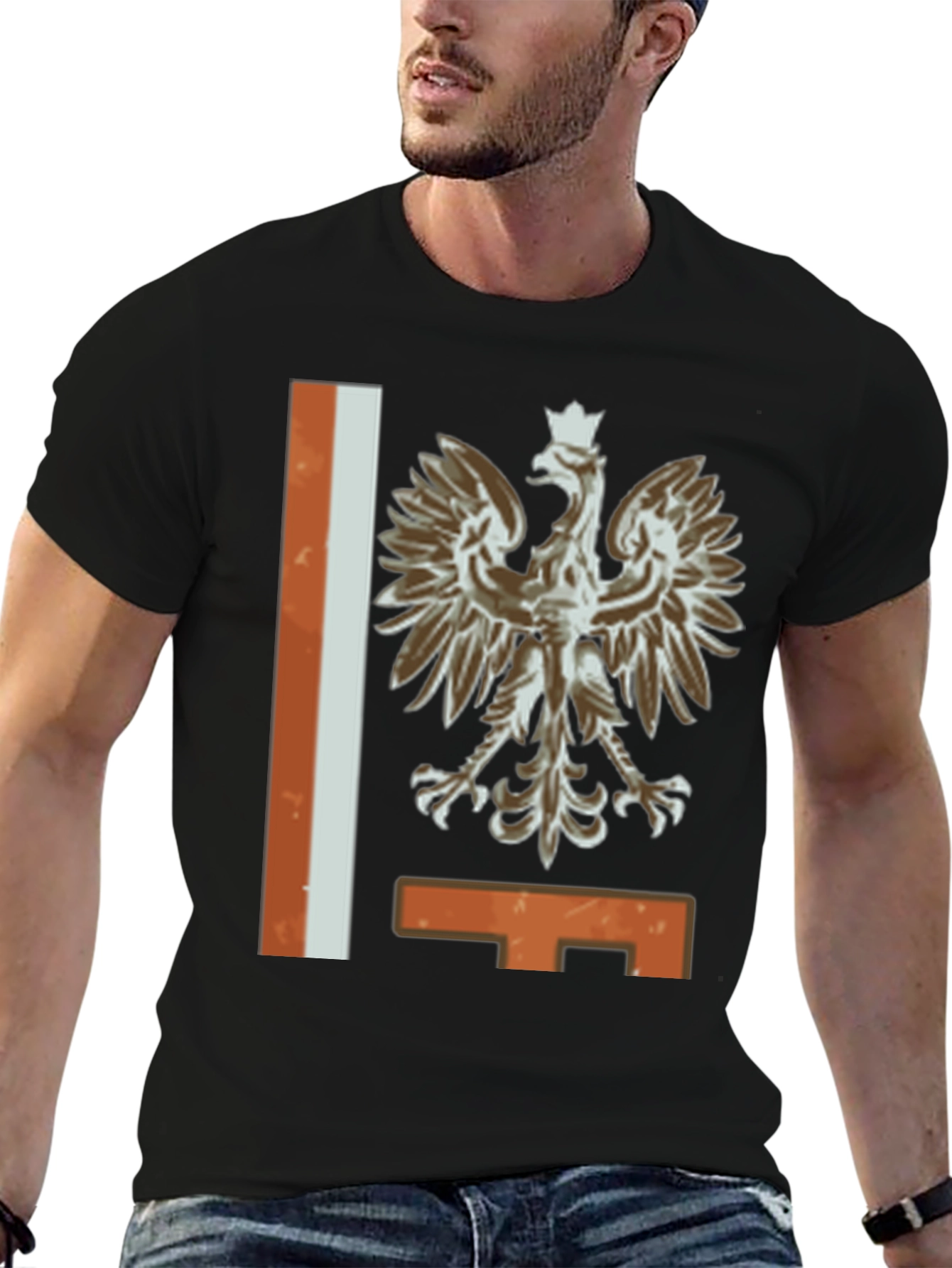 Polish Eagle Crest Graphic T-Shirt