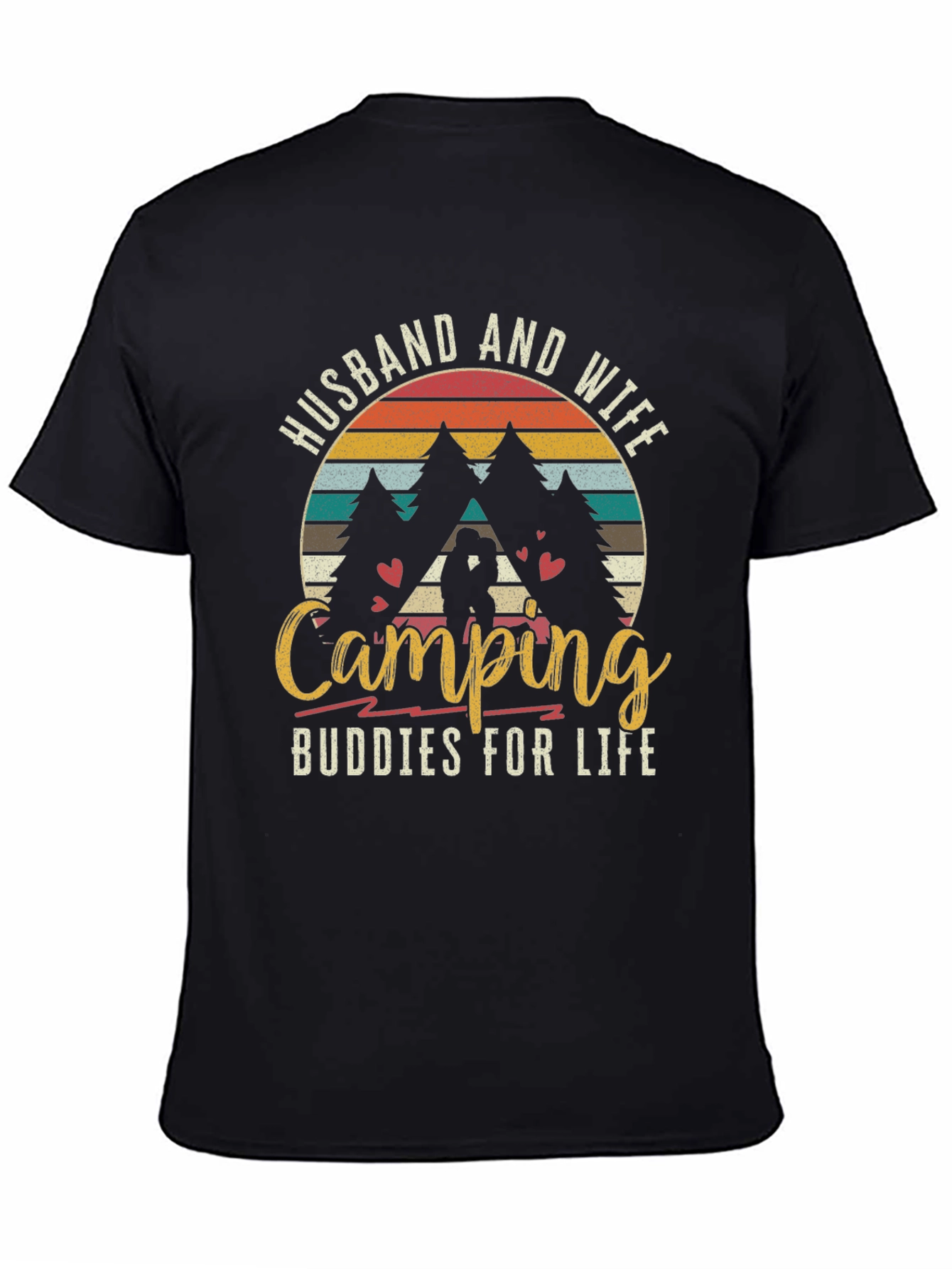 Husband and Wife Camping Buddies T-Shirt