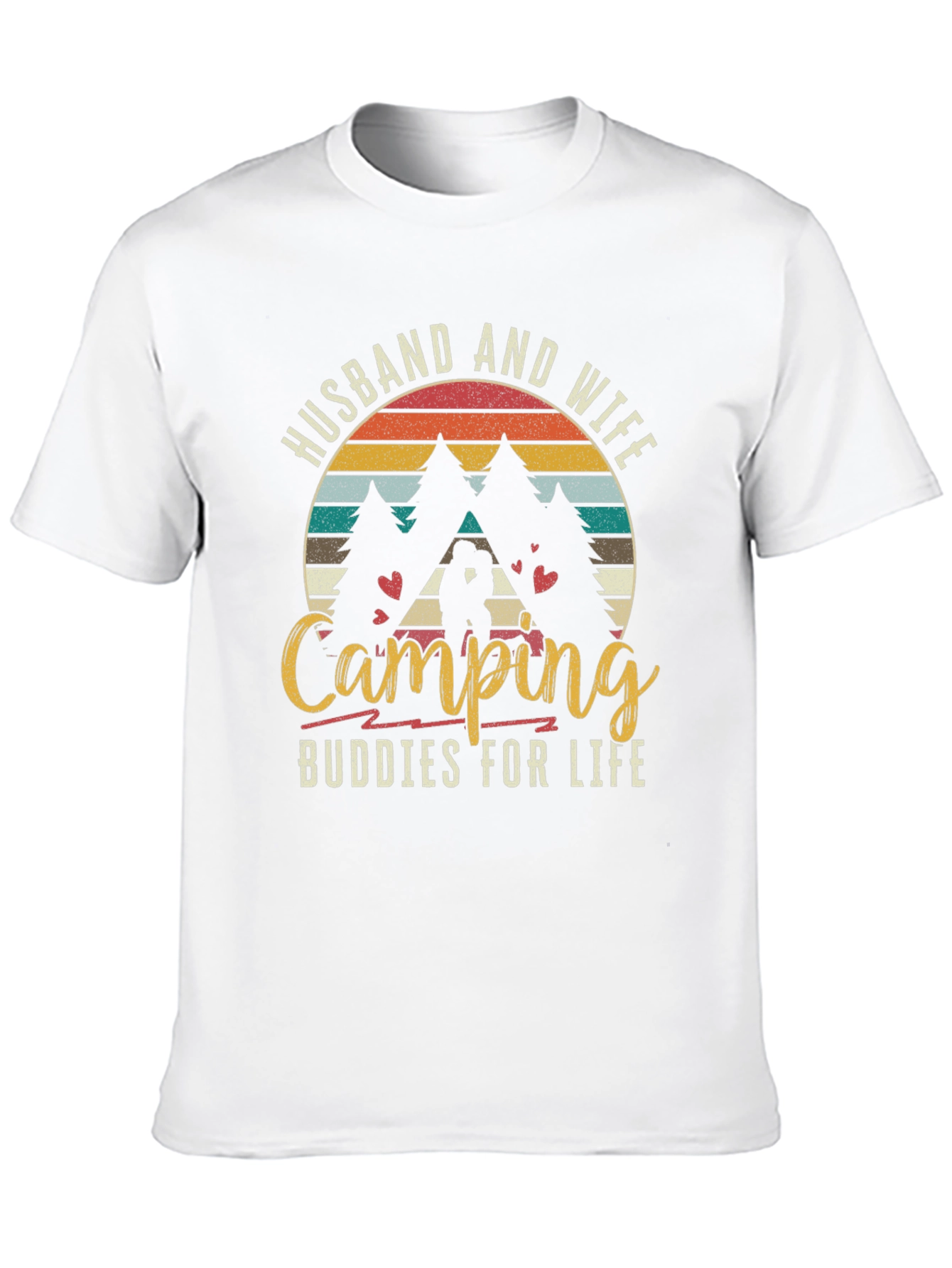 Husband and Wife Camping Buddies T-Shirt