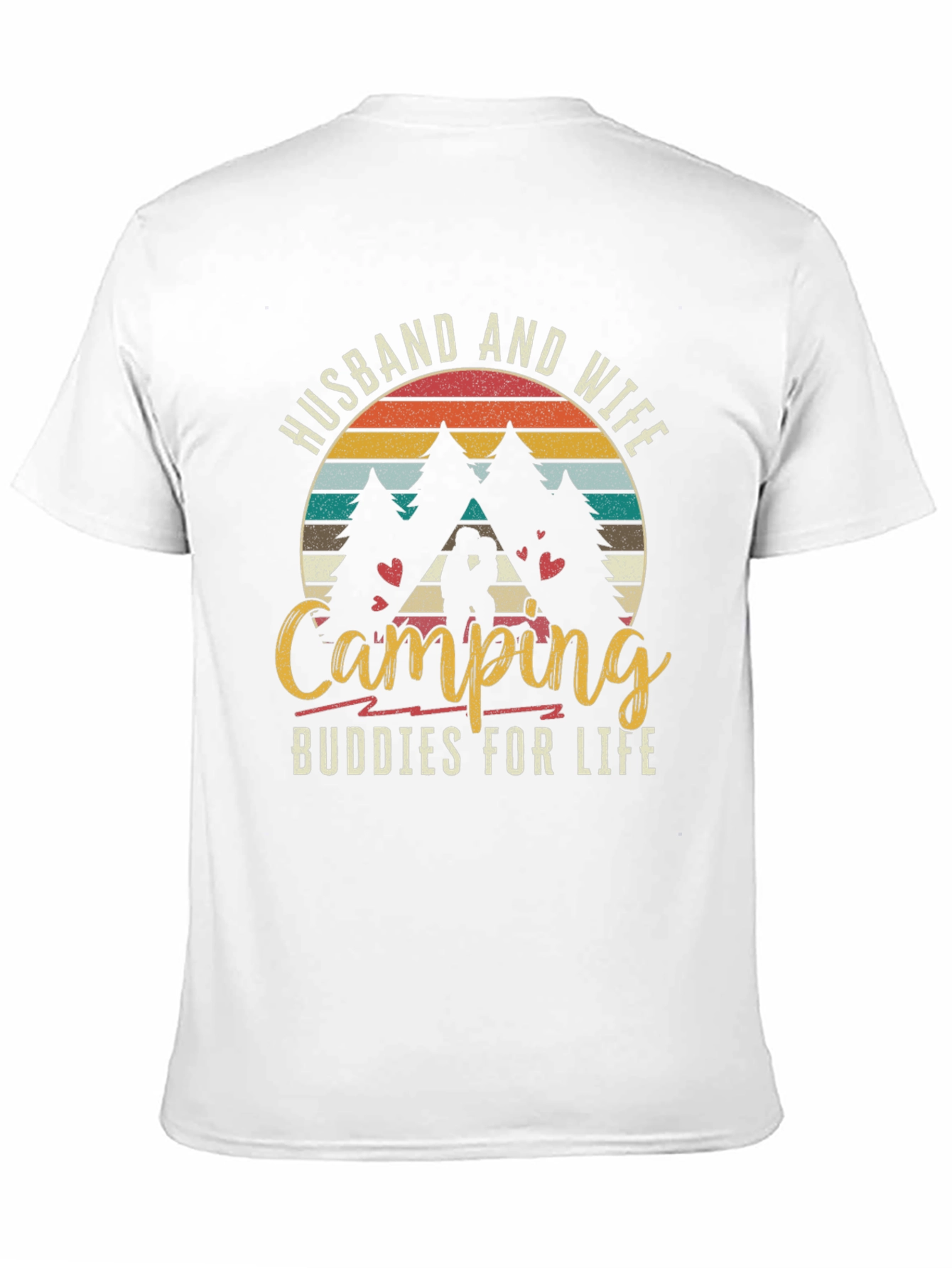Husband and Wife Camping Buddies T-Shirt