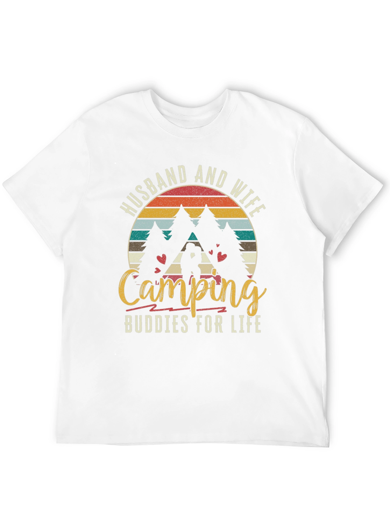 Husband and Wife Camping Buddies T-Shirt