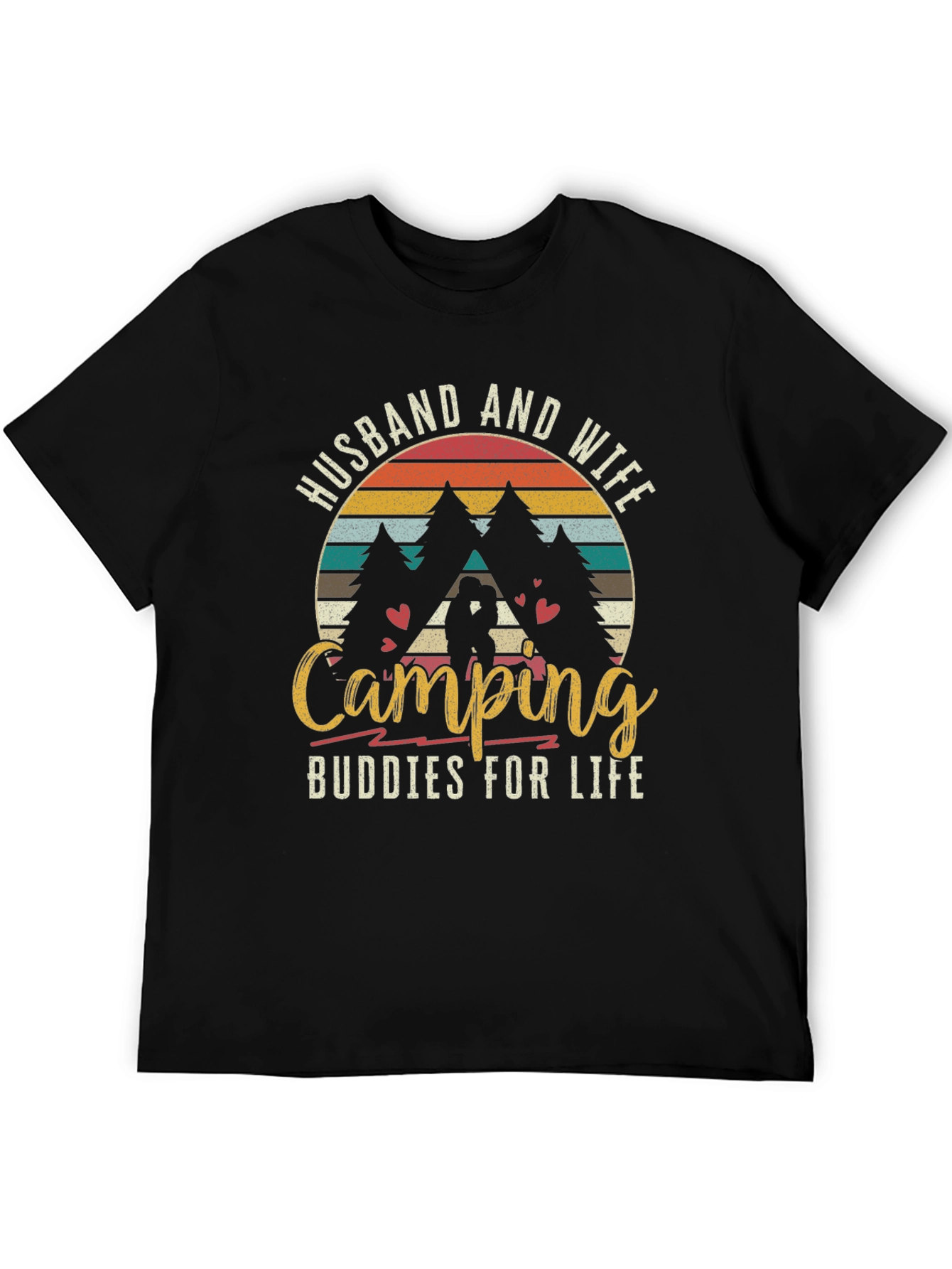Husband and Wife Camping Buddies T-Shirt