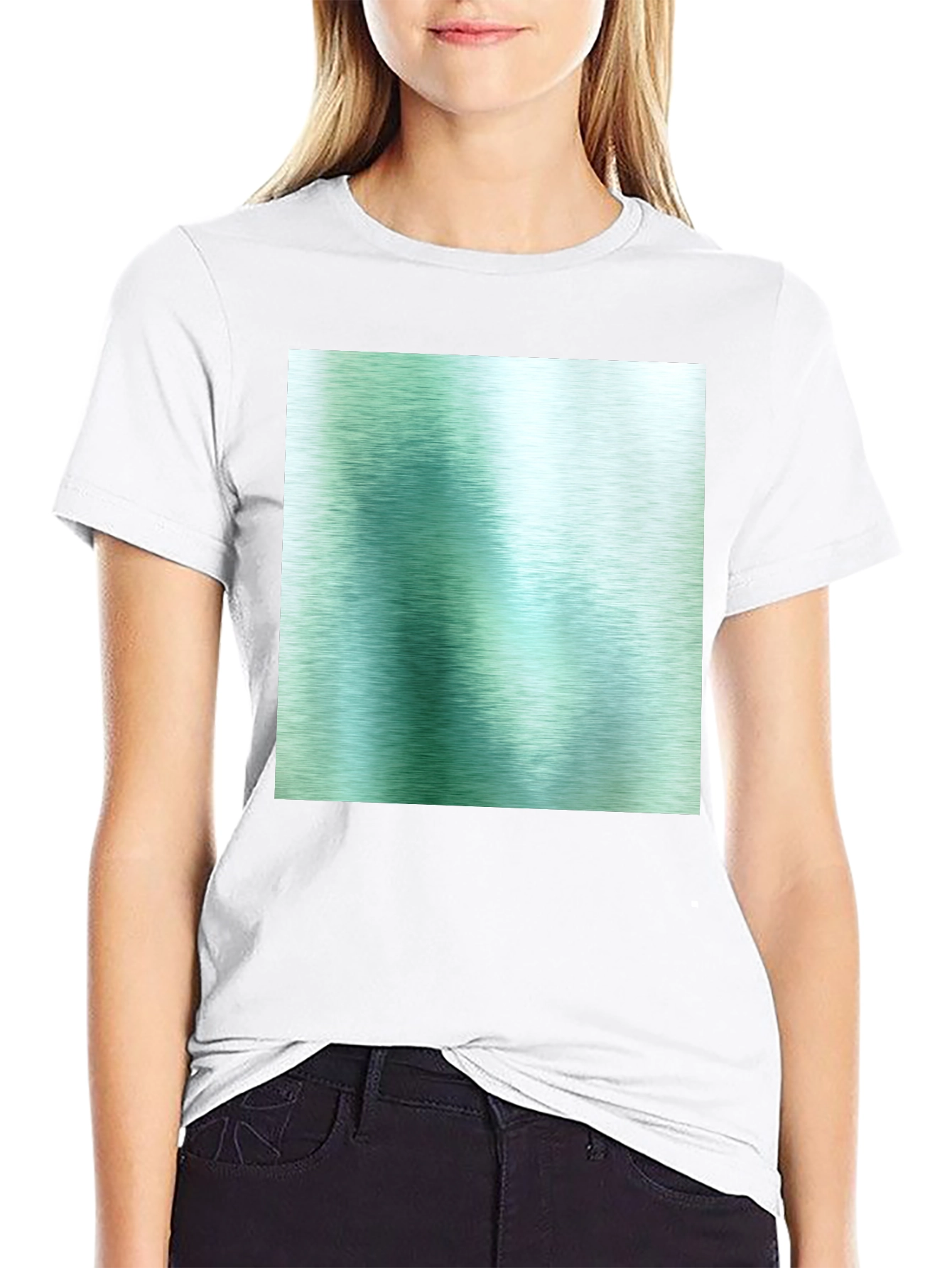 Modern Abstract Graphic T-Shirt - Black