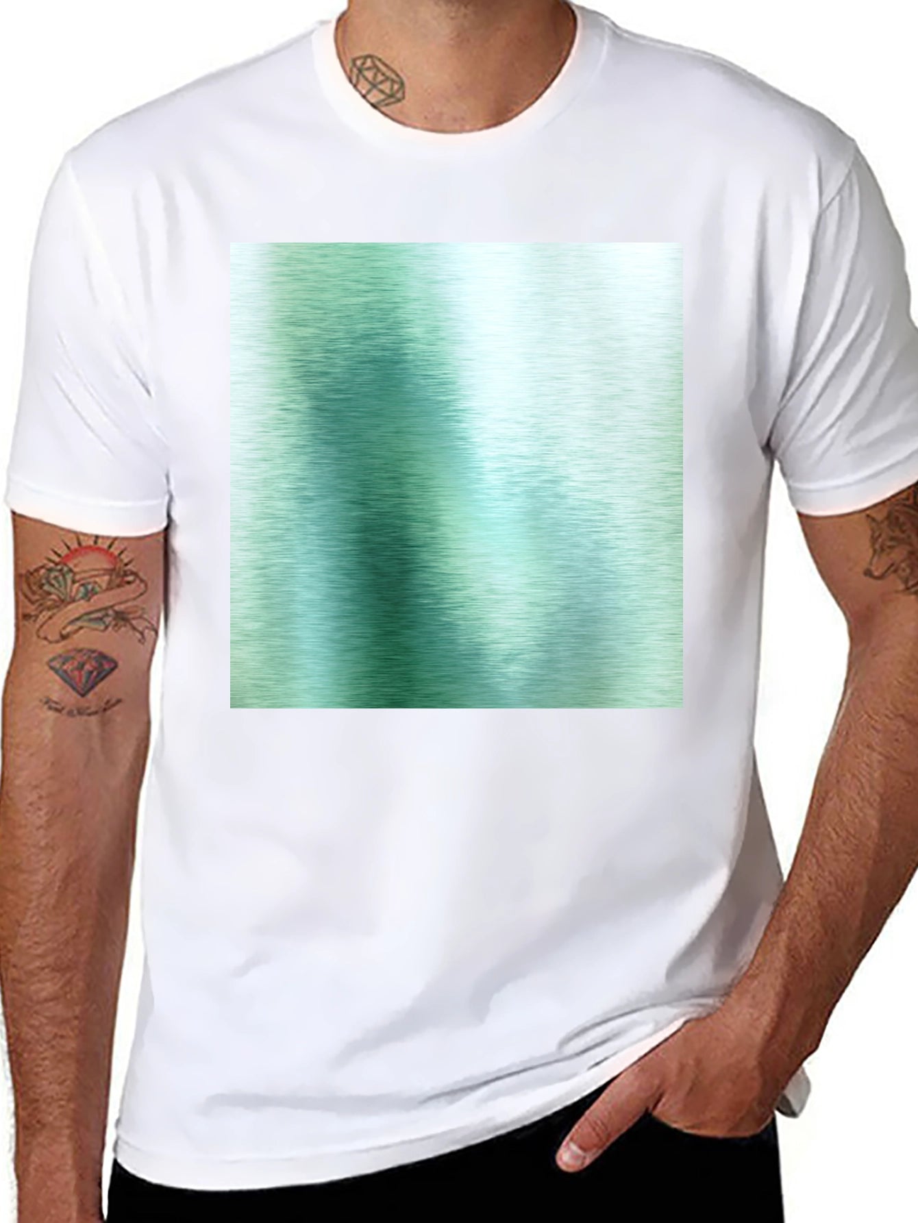 Modern Abstract Graphic T-Shirt - Black