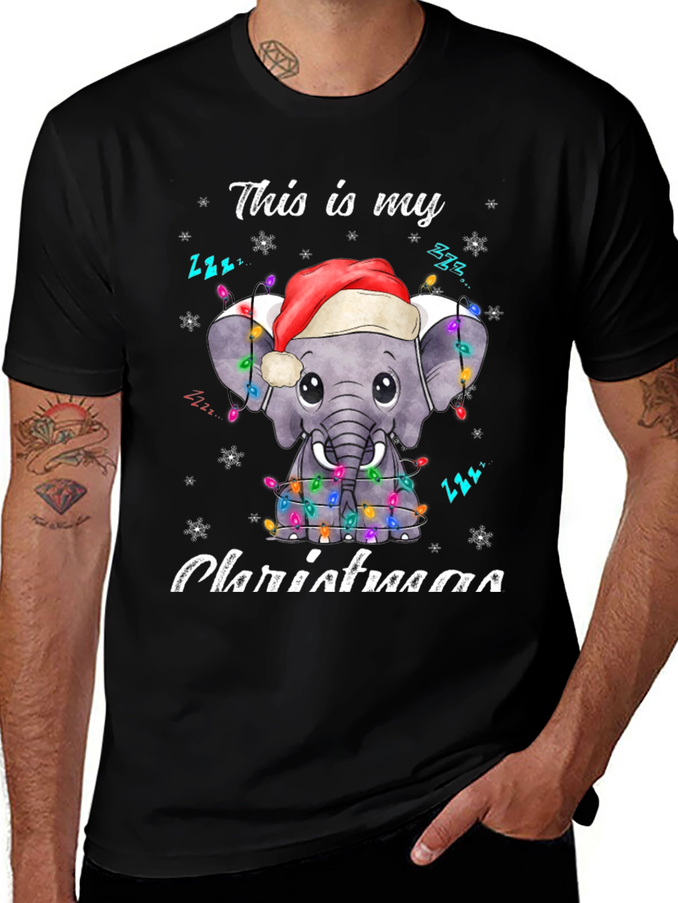 Elephant Christmas T-Shirt