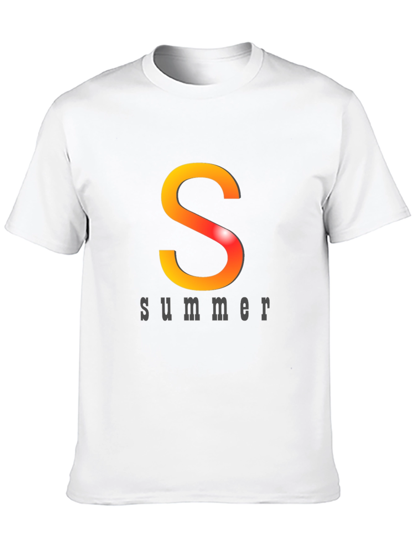 Summer Vibes Graphic Tee - Black Cotton T-Shirt