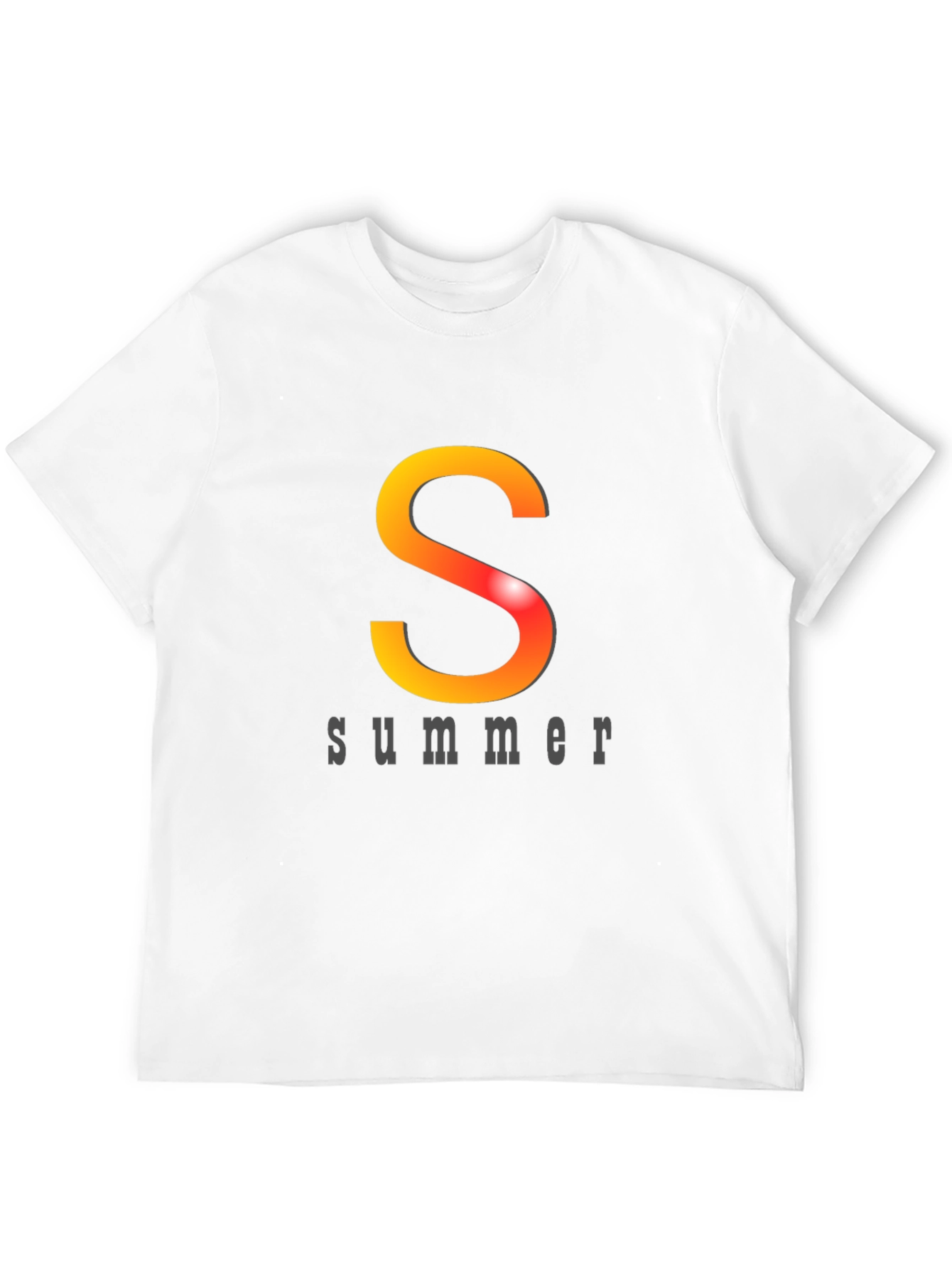 Summer Vibes Graphic Tee - Black Cotton T-Shirt