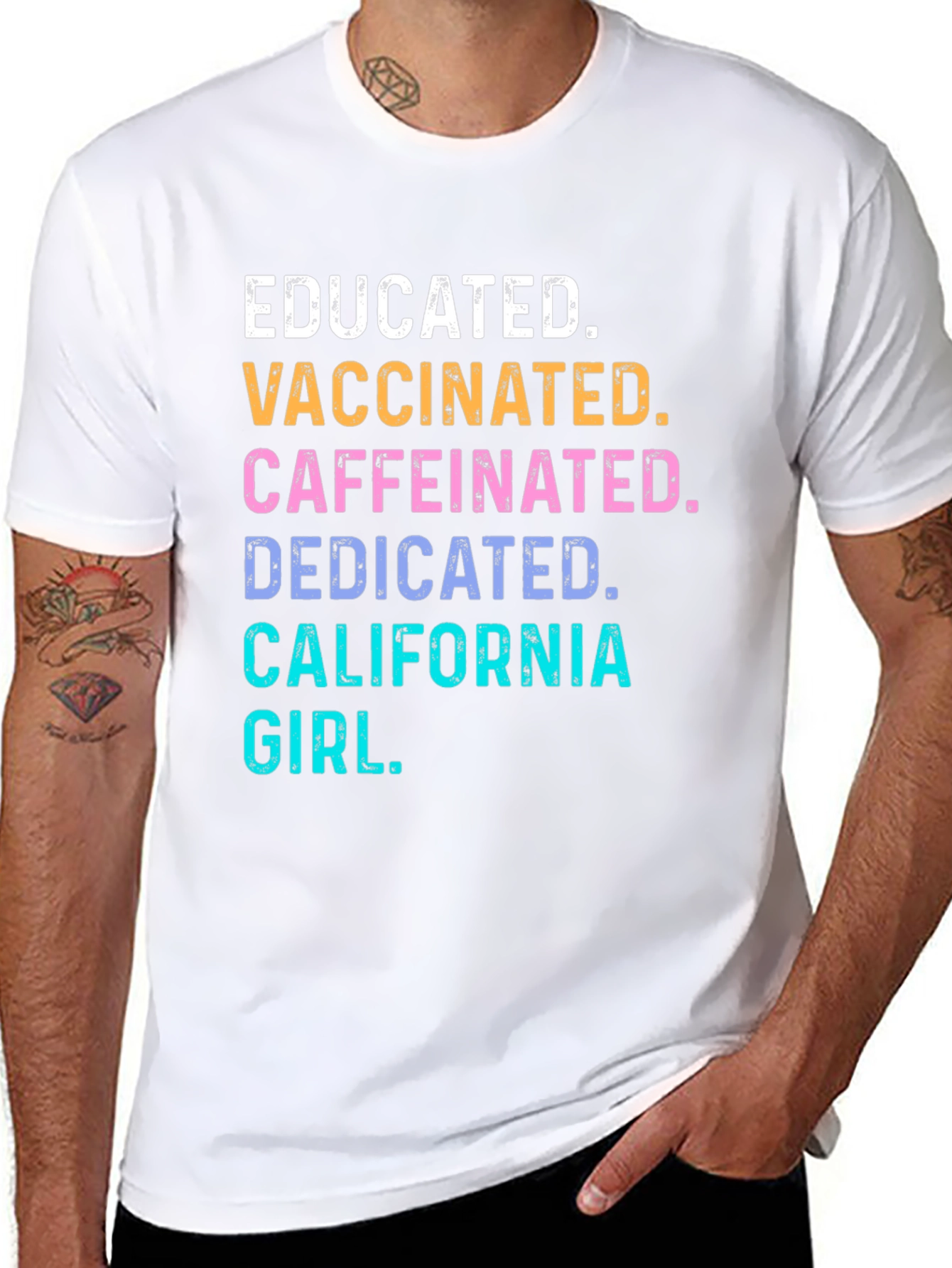 Educated Vaccinated California Girl T-Shirt