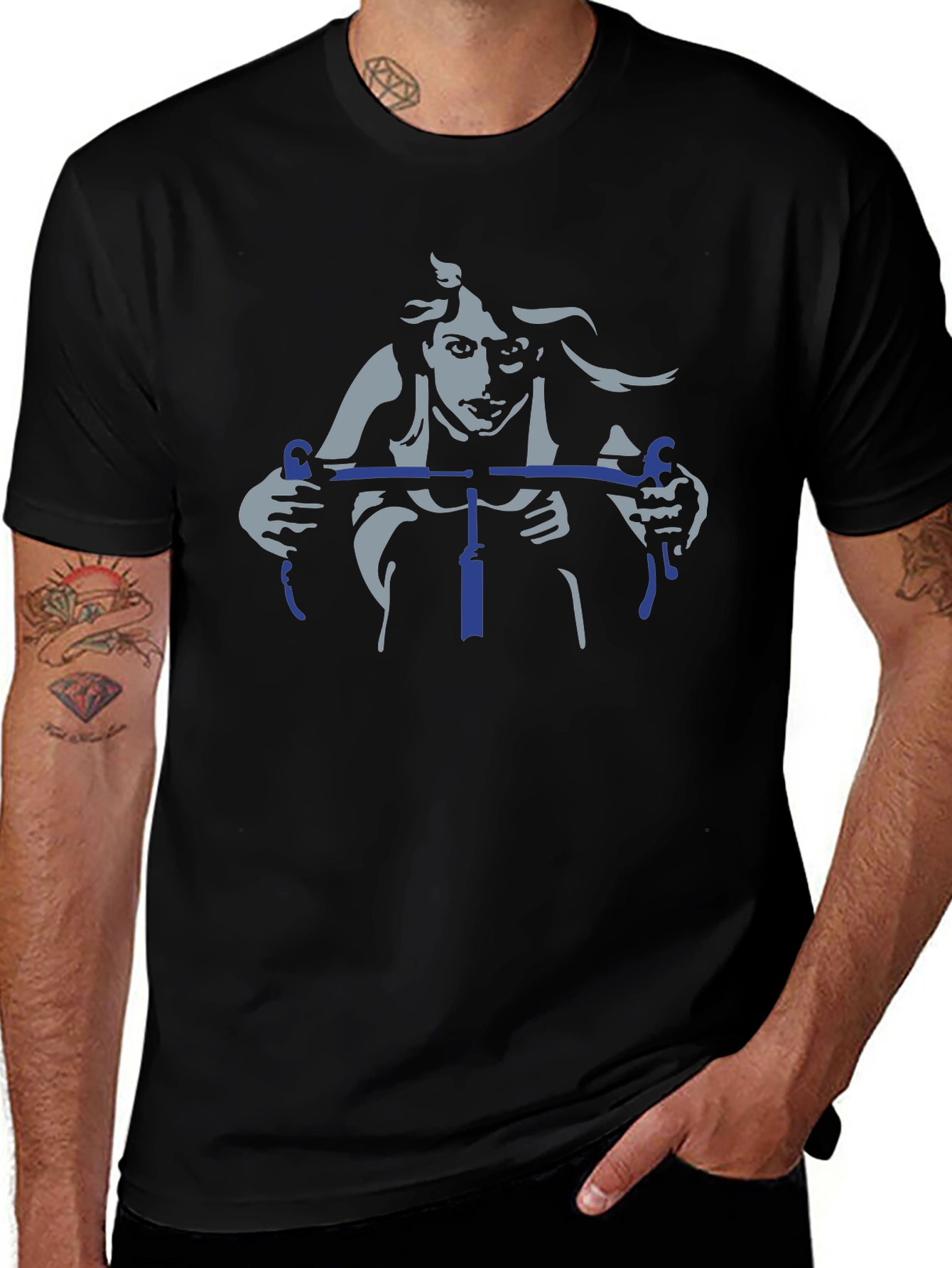 Cyclist Graphic T-Shirt - Classic Design