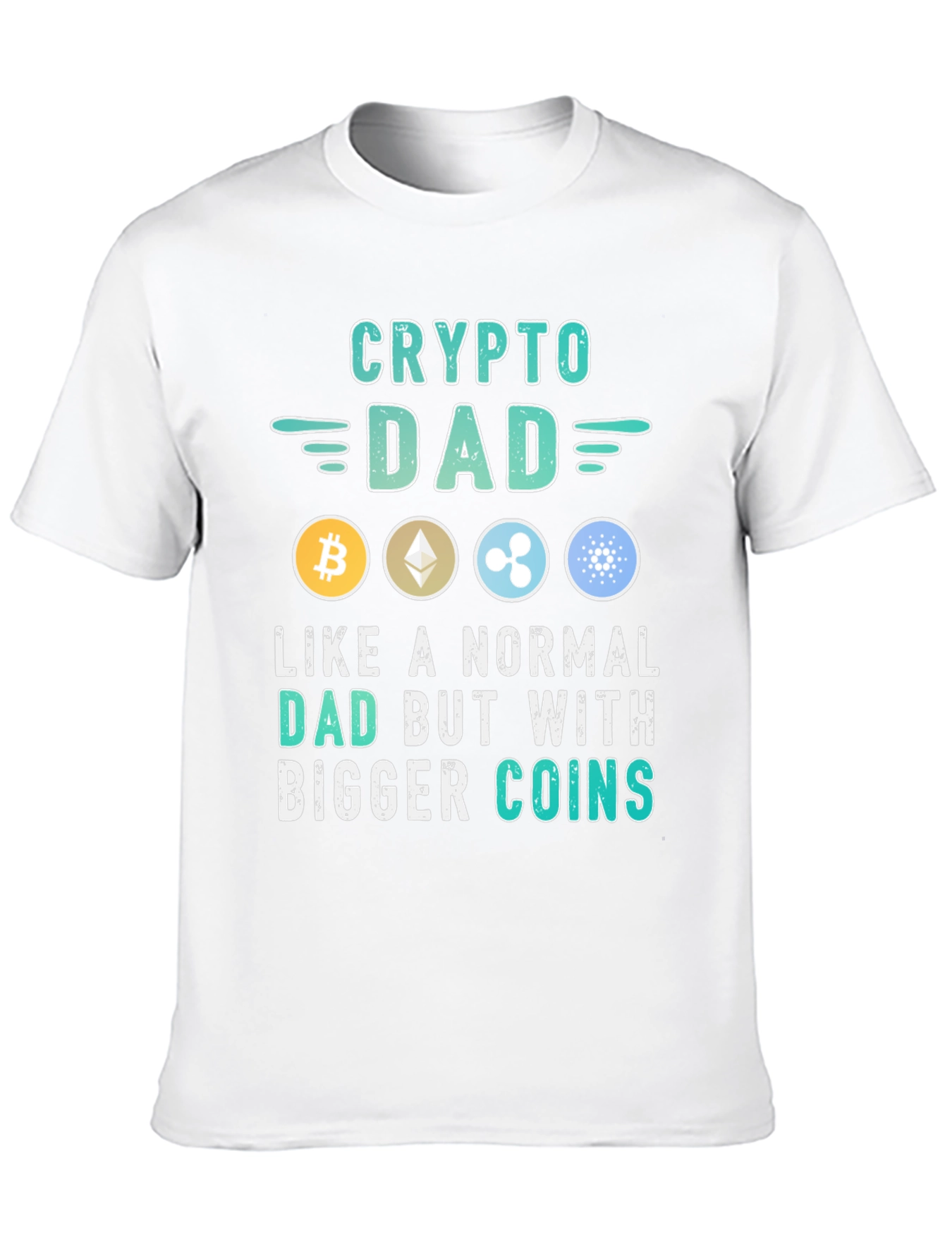 Crypto Dad T-Shirt - Bitcoin Ethereum & More!