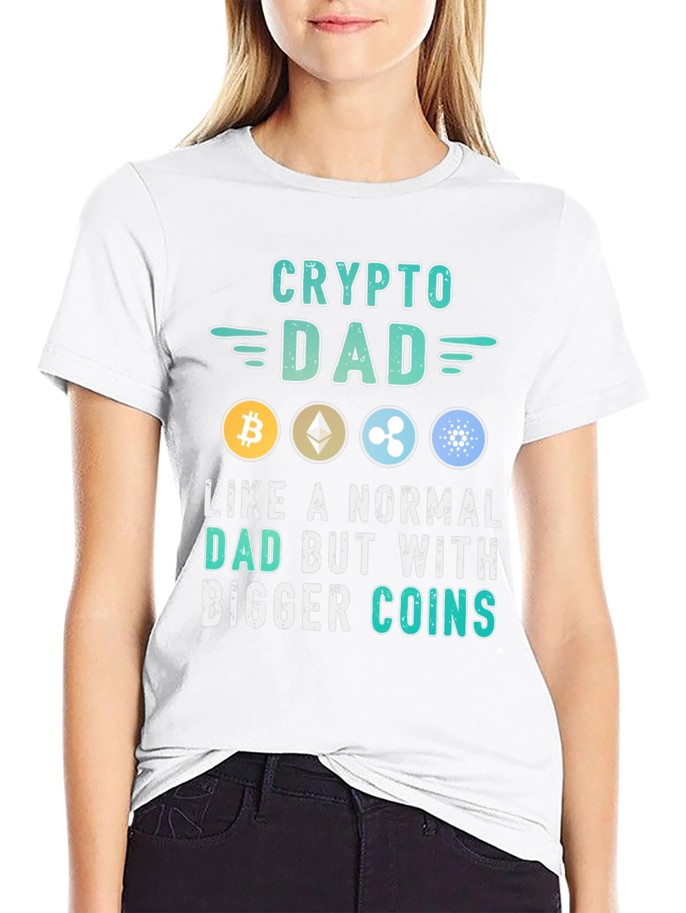 Crypto Dad T-Shirt - Bitcoin Ethereum & More!