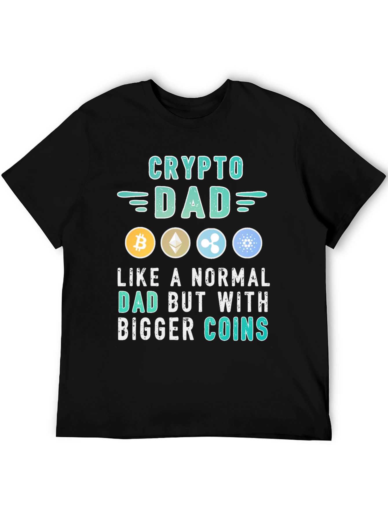 Crypto Dad T-Shirt - Bitcoin Ethereum & More!