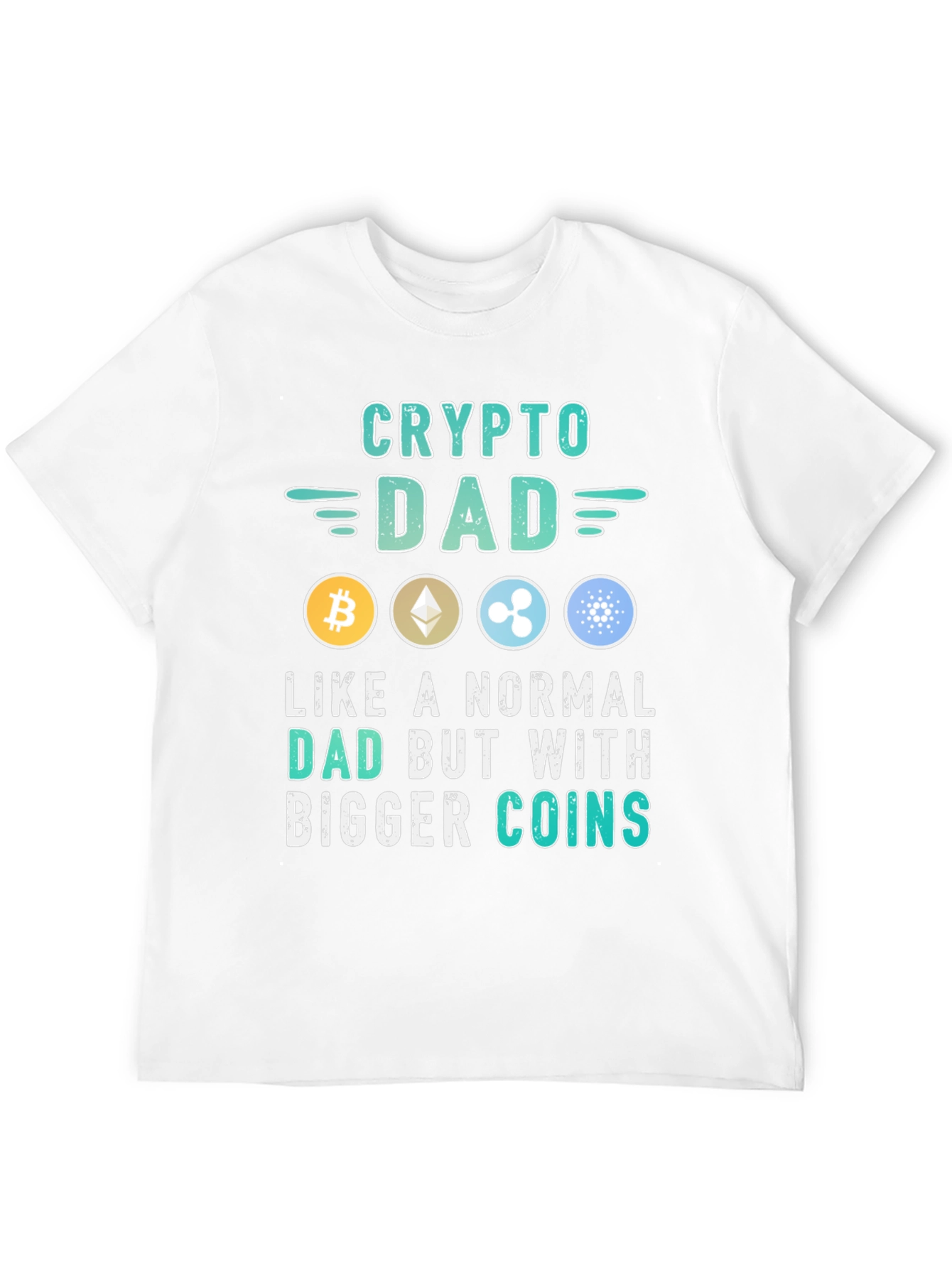Crypto Dad T-Shirt - Bitcoin Ethereum & More!