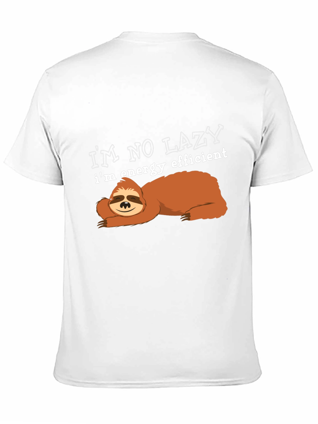 Energy Efficient Sloth Graphic T-Shirt