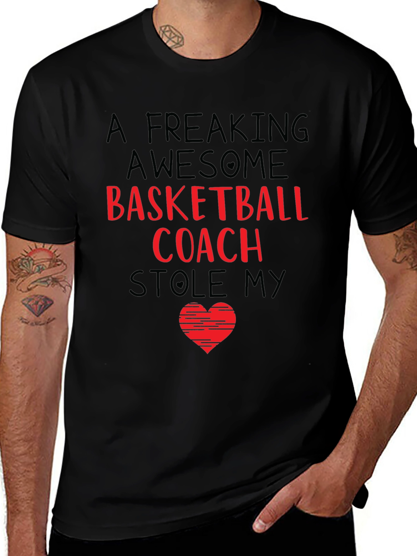 Awesome Basketball Coach Graphic Tee