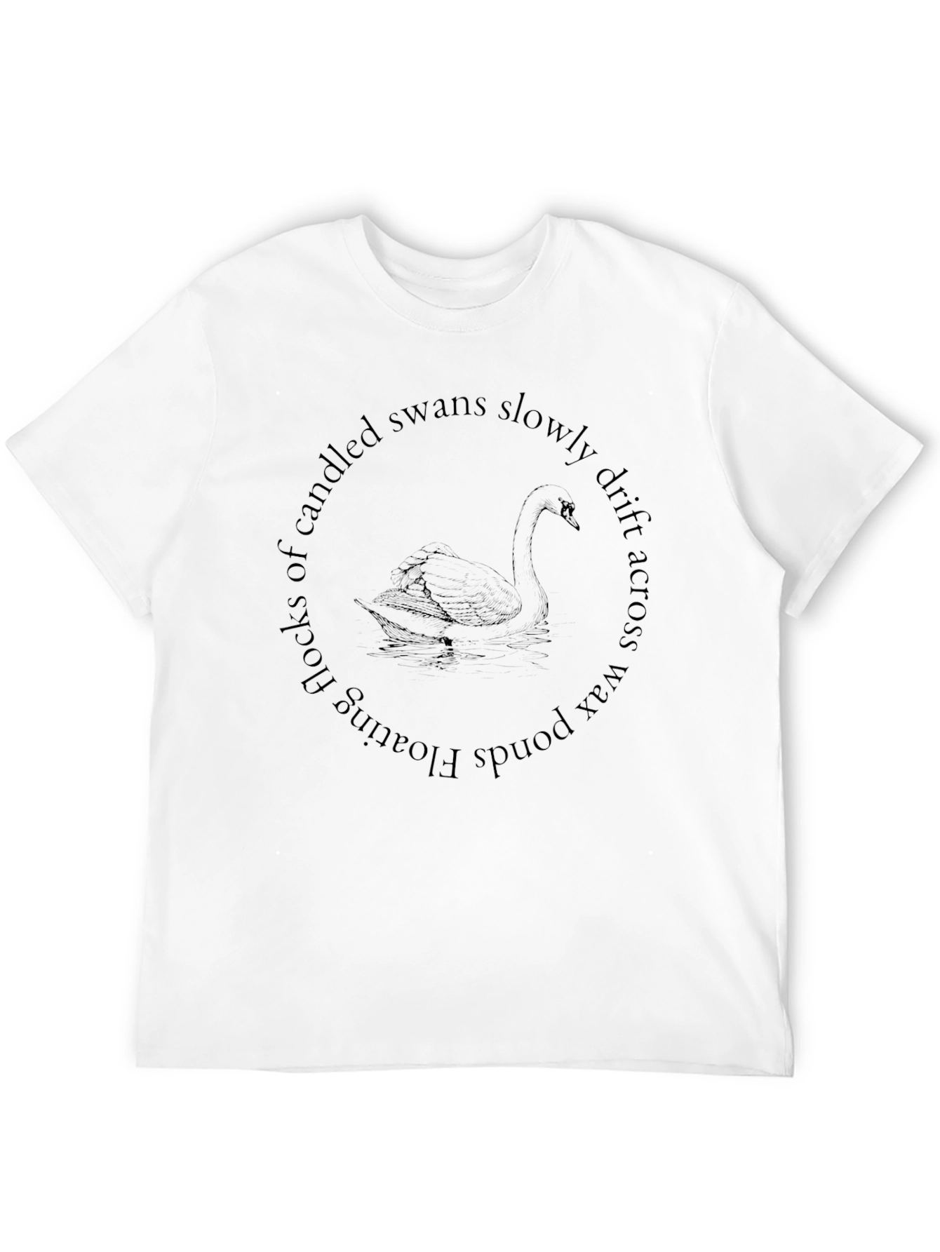 Swan Pond Tee - Poetic Graphic T-Shirt