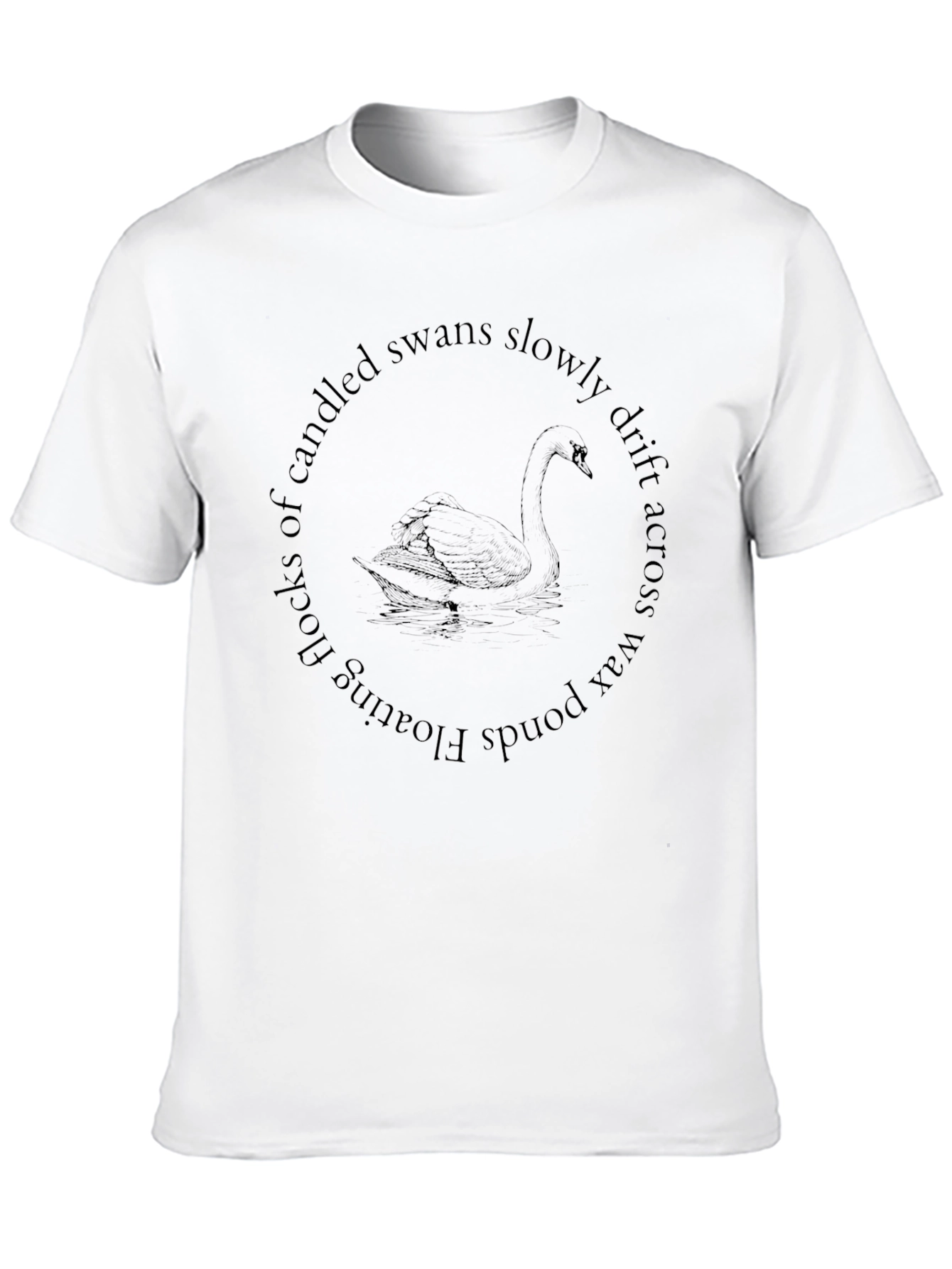 Swan Pond Tee - Poetic Graphic T-Shirt