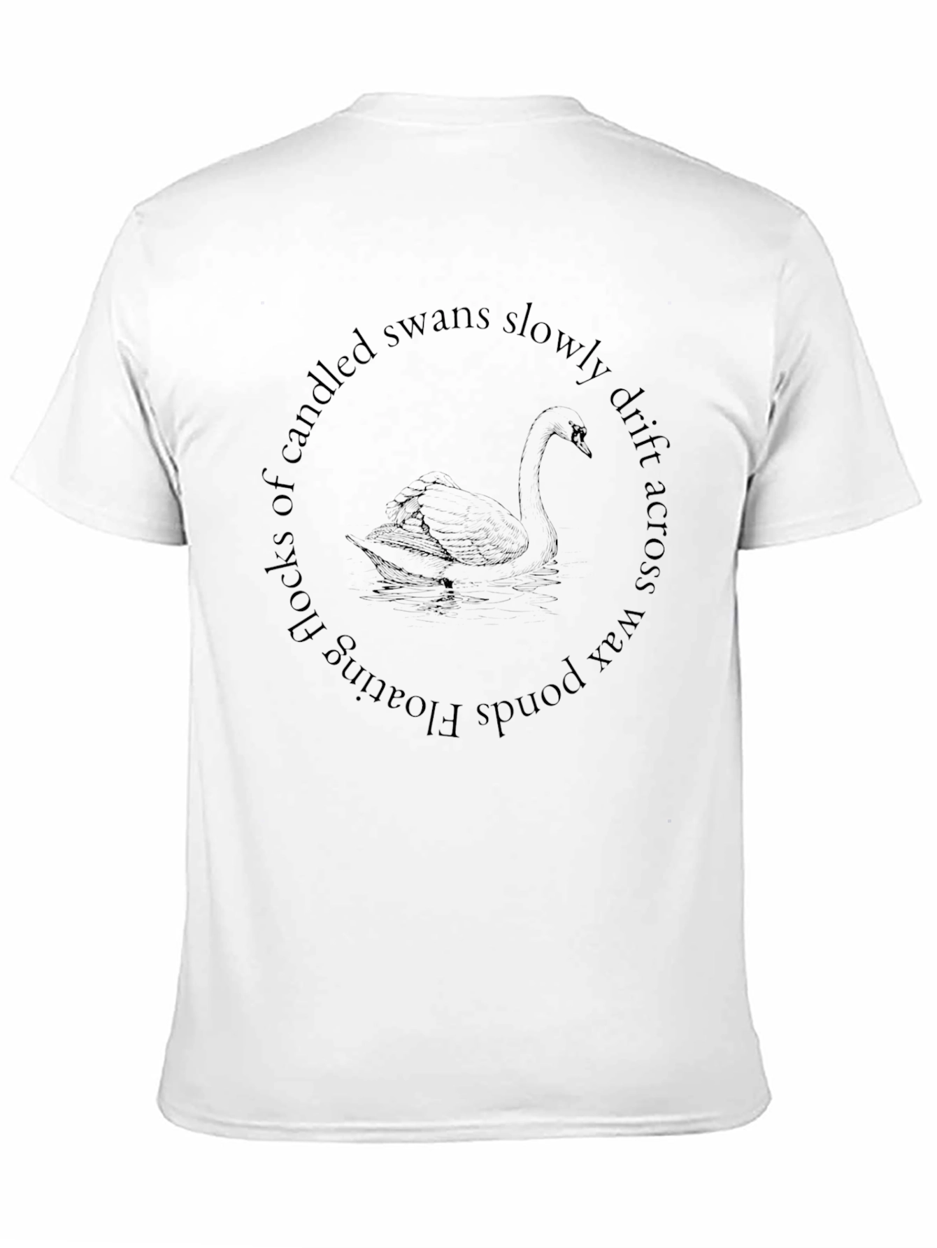 Swan Pond Tee - Poetic Graphic T-Shirt