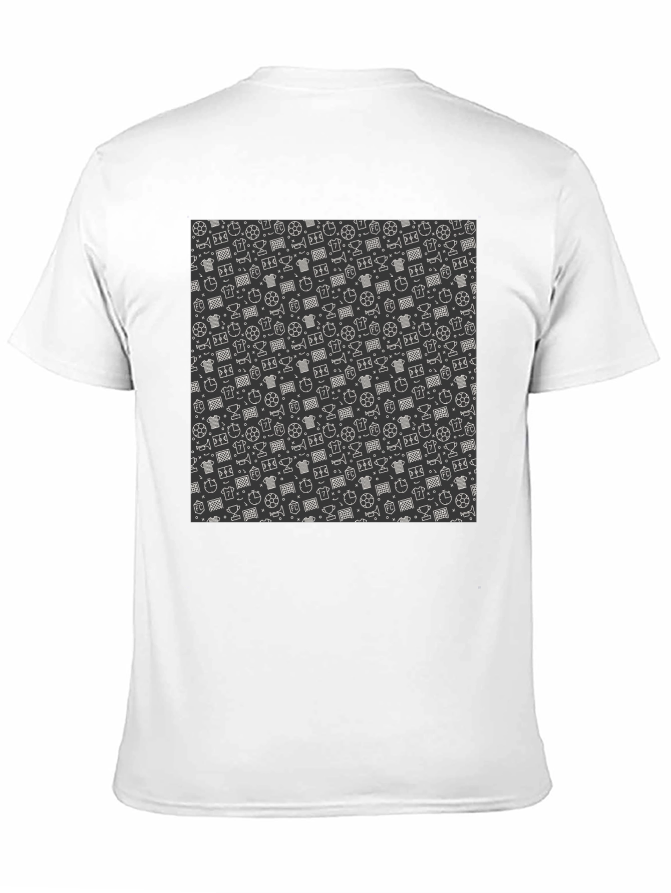 Patterned Soccer T-Shirt - Casual Style